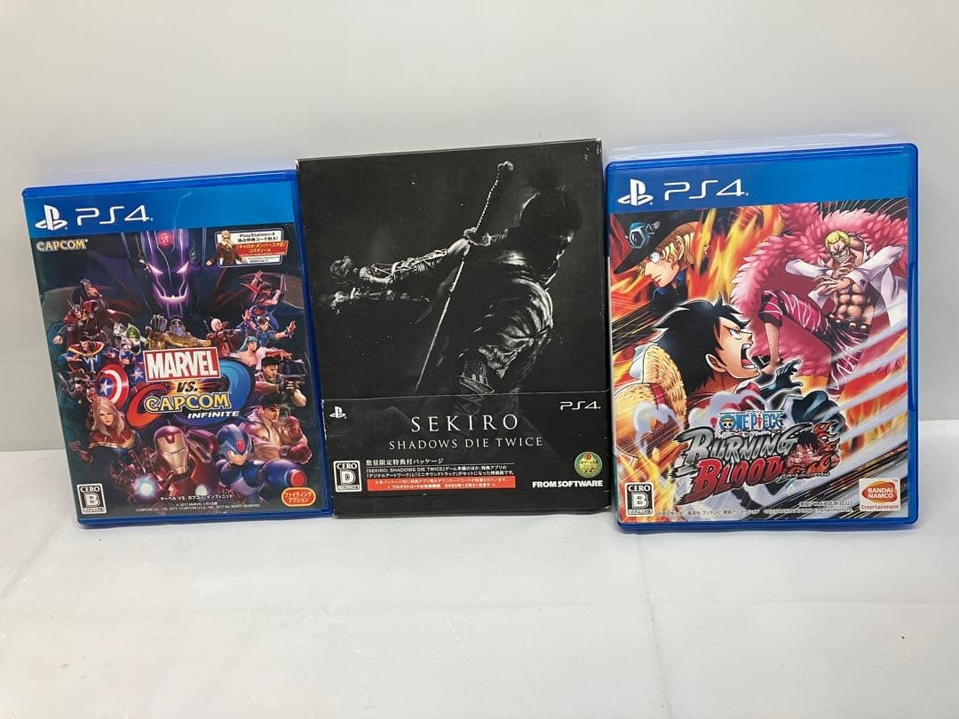PS4 Game Lot Sekiro Twice Limited Box Marvel vs Capcom Infinite One Piece