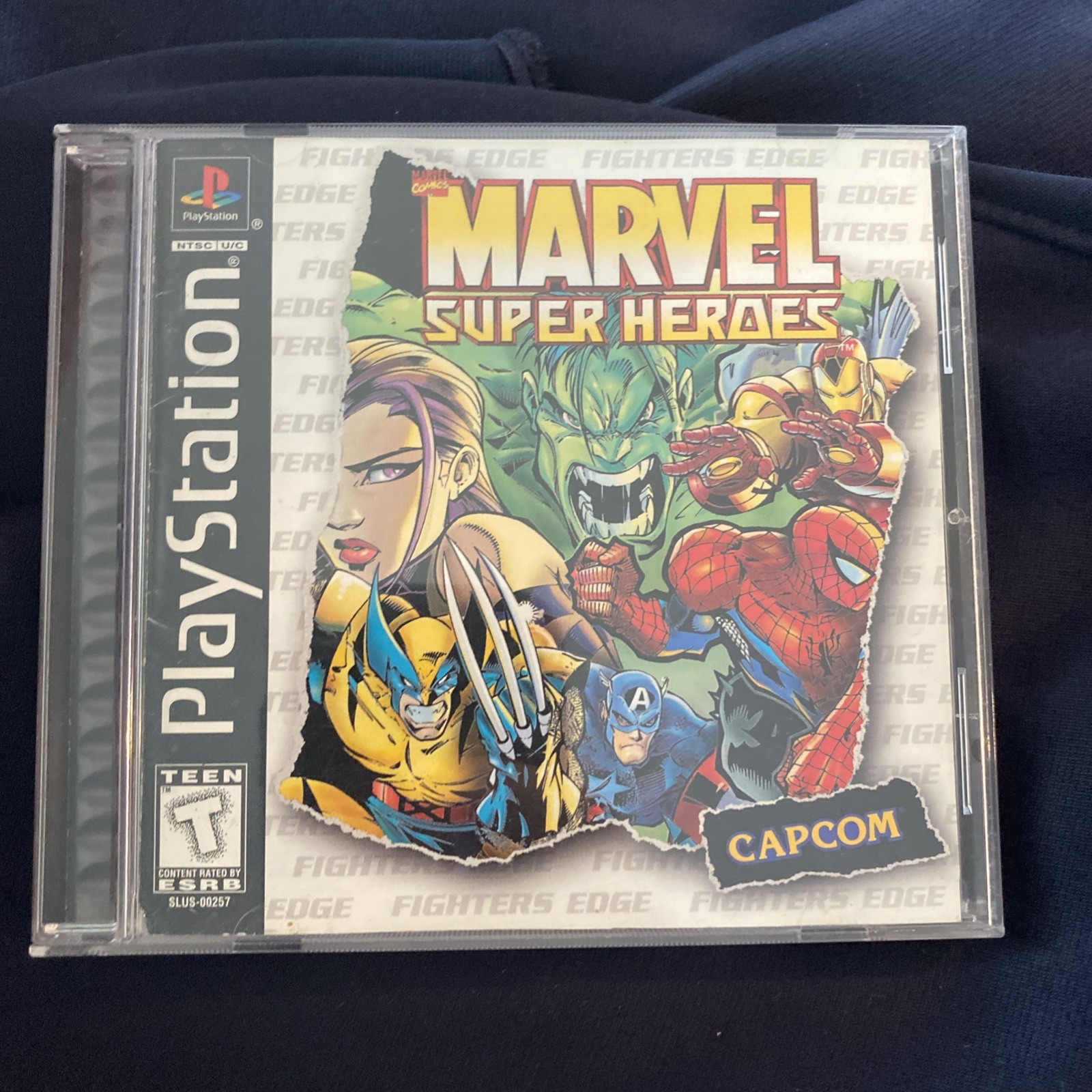 Marvel Super Heroes PS1 – 1997, Complete with Registration Card – Tested!