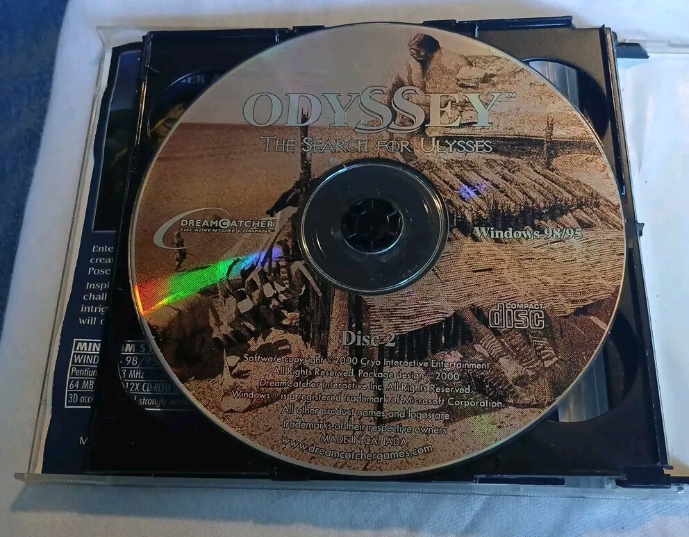 Odyssey …the Search for Ulysses PC Jewel Case CD-ROM 2 Disc