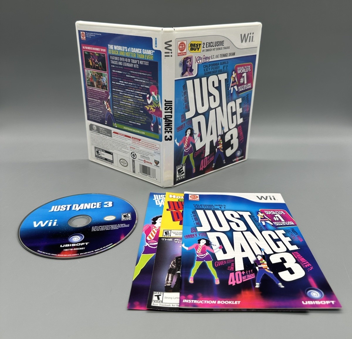 Just Dance 3 (2011) – Nintendo Wii – Complete W/ Manual – Tested And Working