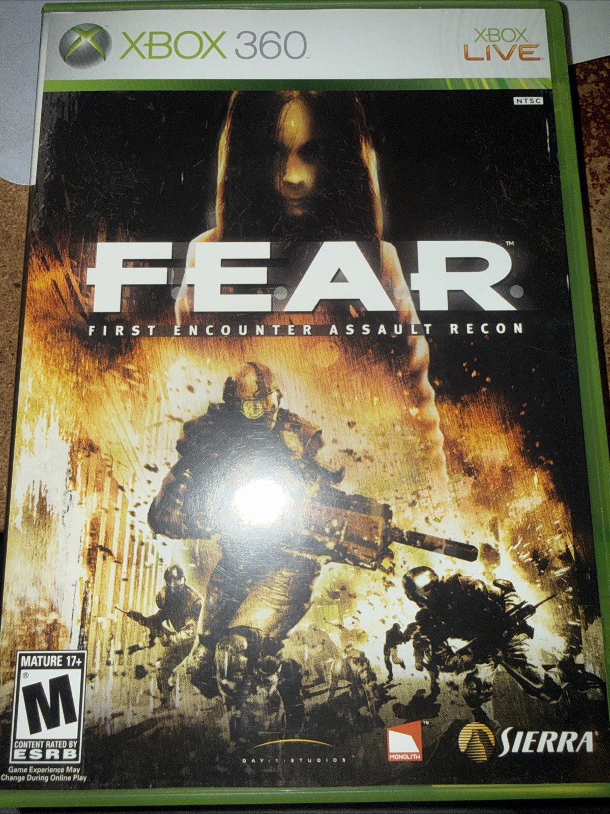 F.E.A.R.: First Encounter Assault Recon (Microsoft Xbox 360) Complete CIB Tested