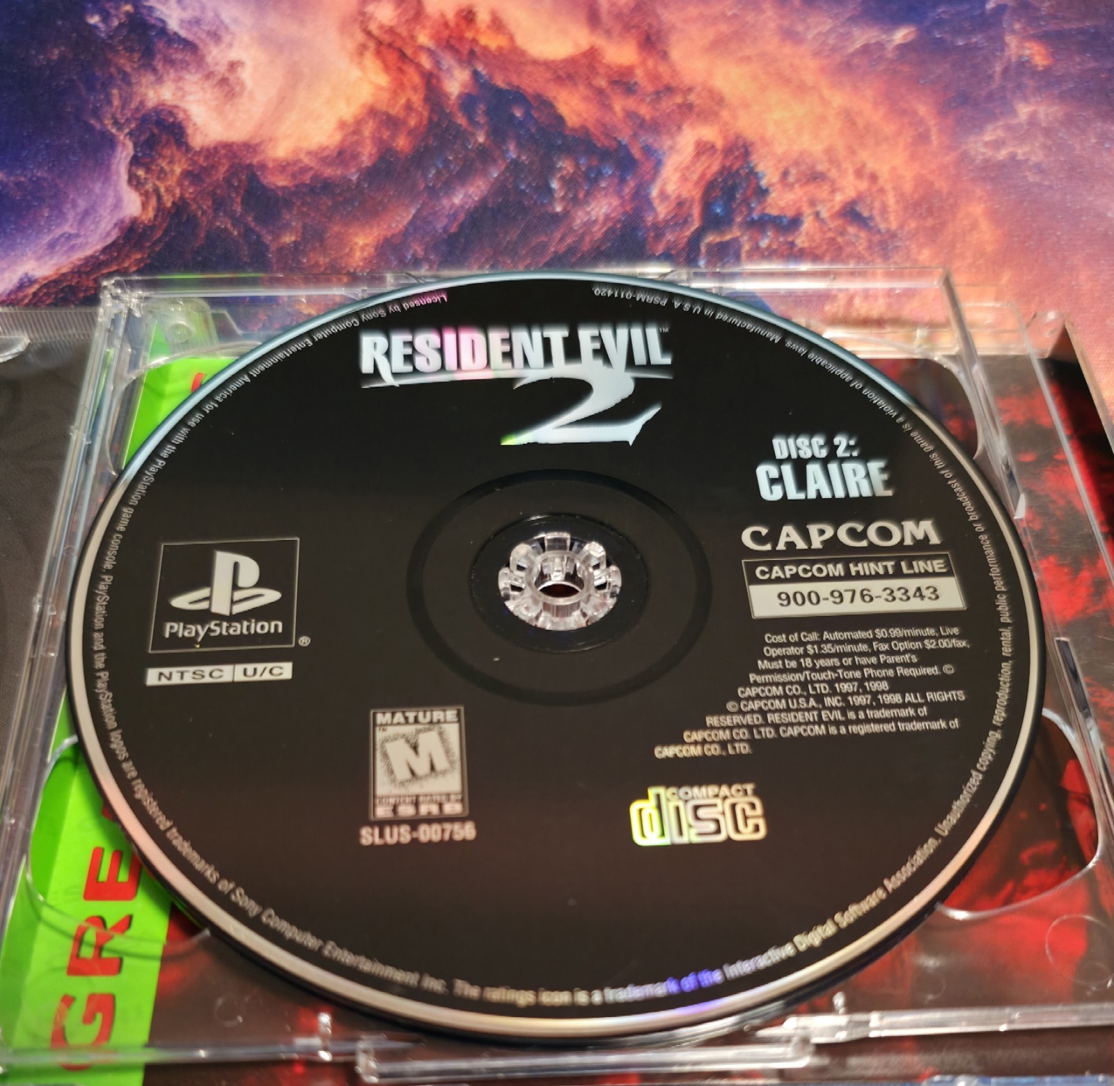 Resident Evil 2 PlayStation 1 Capcom Greatest Video Game Complete Set