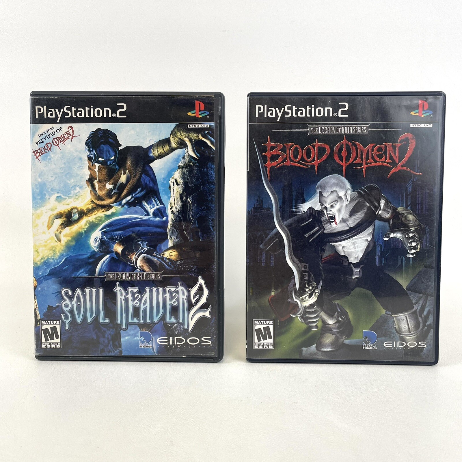 🔥Blood Omen 2 & Soul Reaver 2 (Playstation 2 PS2) EIDOS Bundle TESTED!🔥