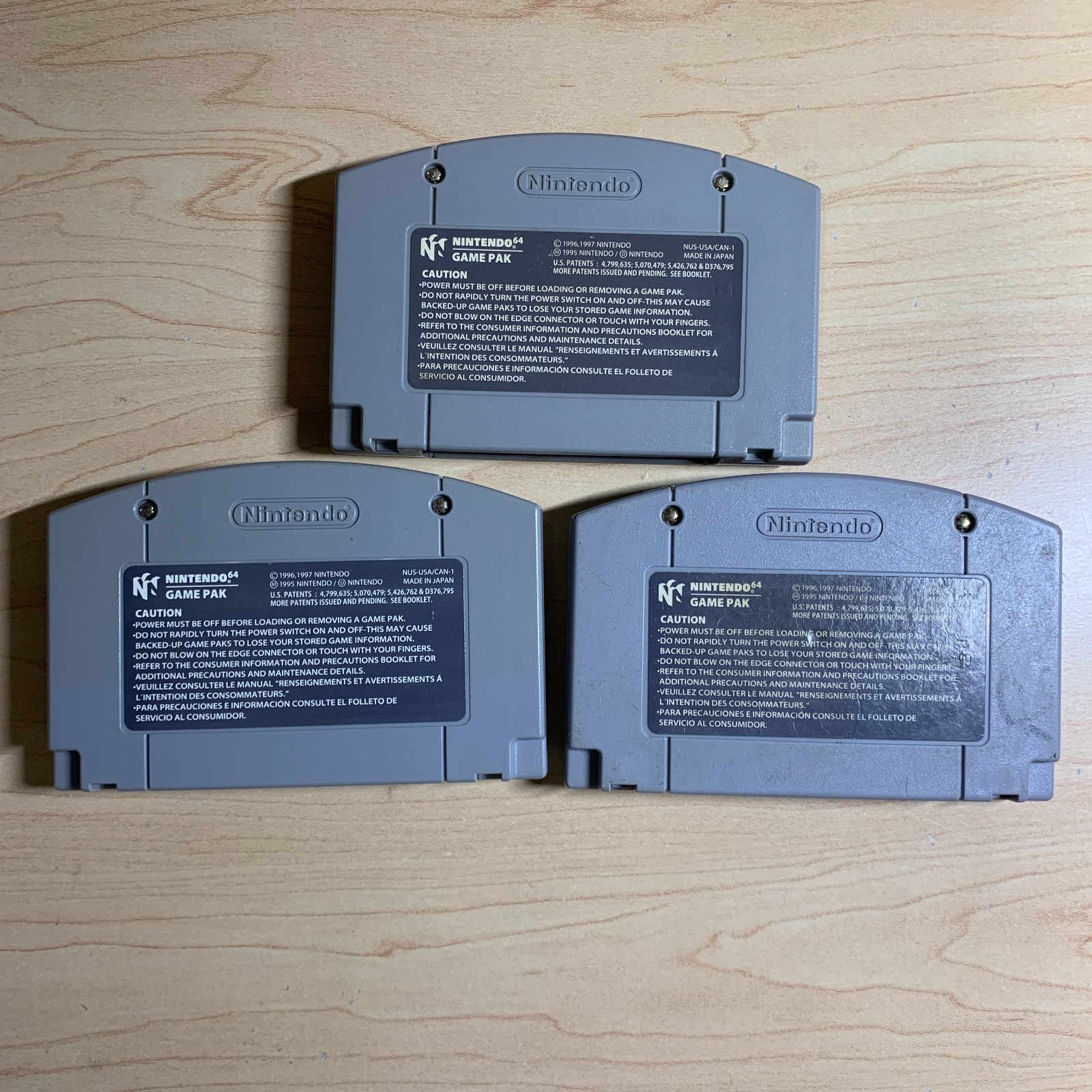 Nintendo 64 N64 3 Game Bundle Lot Super Mario 64 Mario Party 3 Super Smash Bros