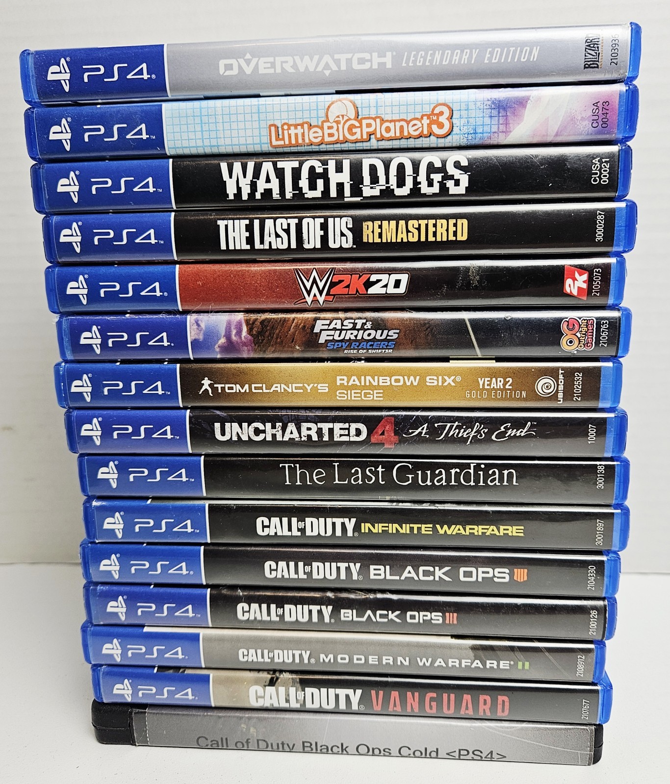 Lot Of 15 Sony PlayStation 4 PS4 Games Call Of Duty, The Last Of Us, Watch Dogs