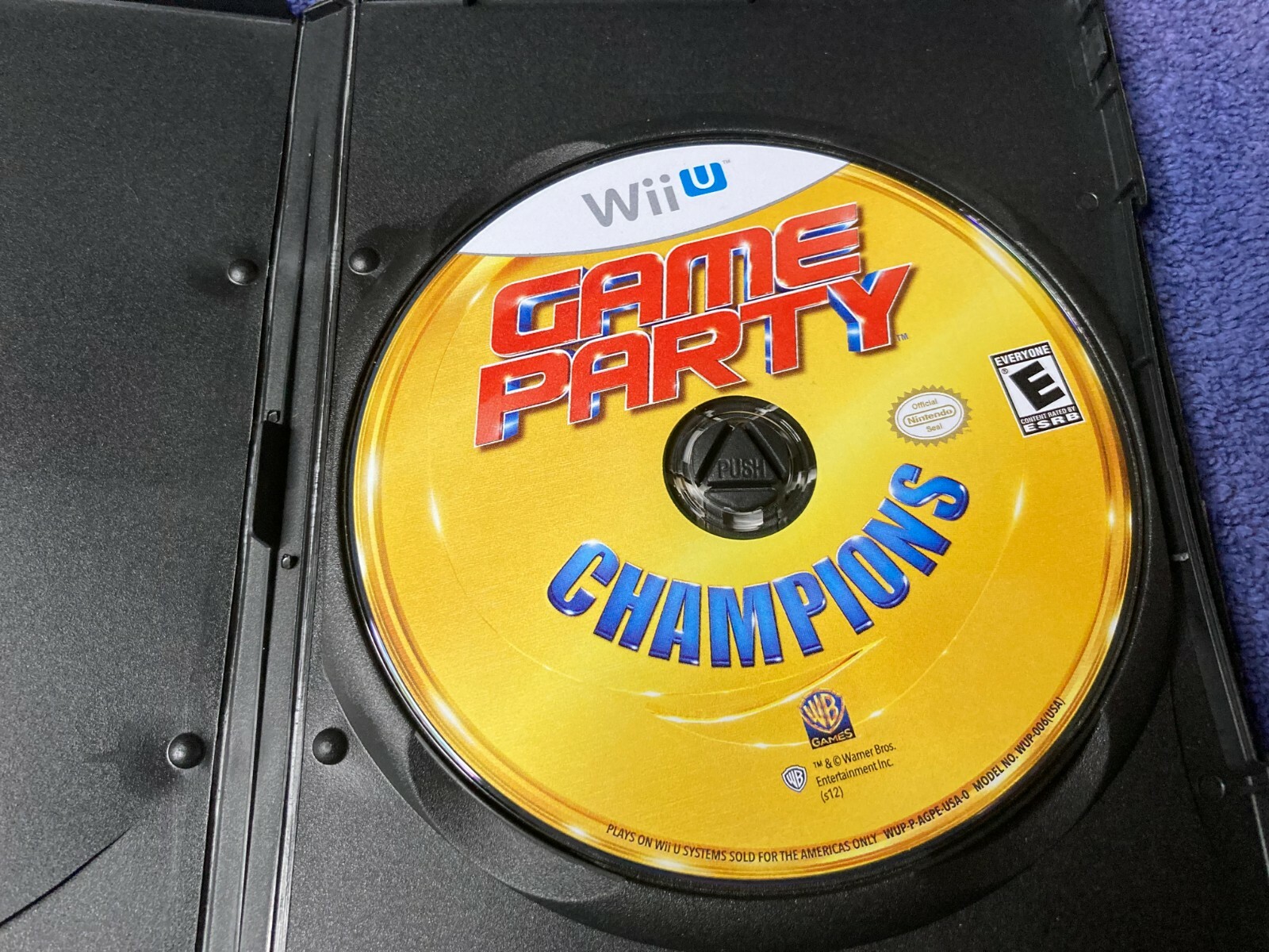 Game Party Champions Nintendo Wii U 2012 Disc Only Tested Works Family Game
