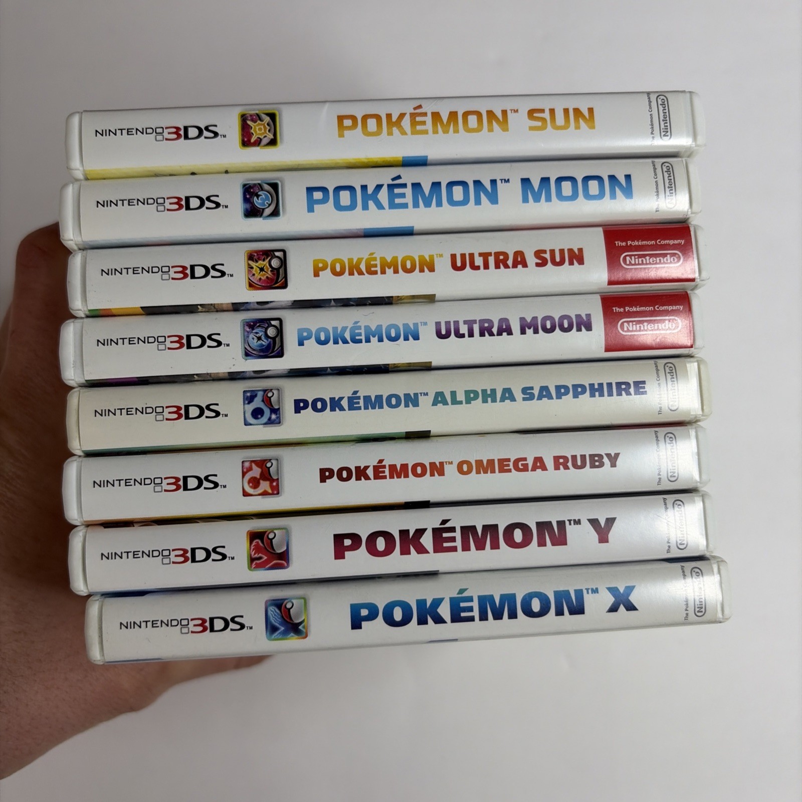Pokemon Nintendo 3DS GAME LOT Of 8 Complete Box Sun Moon Ultra X Y AUTHENTIC