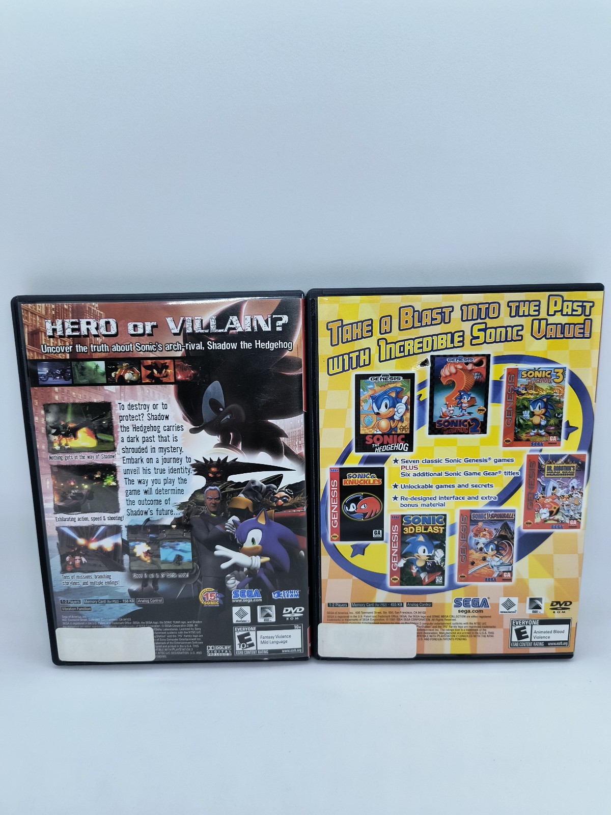Sega Fun Pack, PlayStation, PS2, CIB, Extremely Rare! Shadow The Hedgehog, Sonic