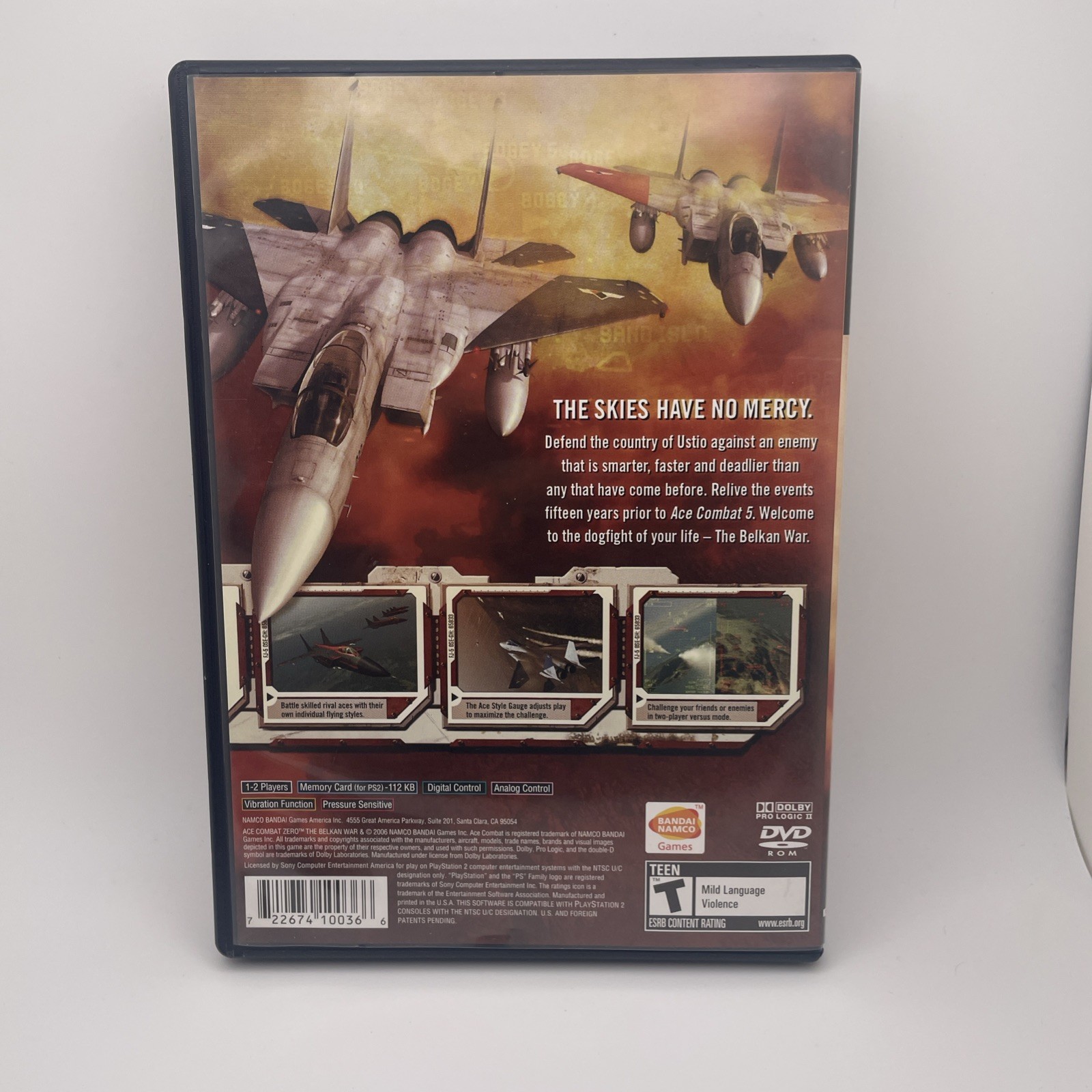 Ace Combat Zero The Belkan War Sony PlayStation 2 2006 PS2 Complete CIB Tested