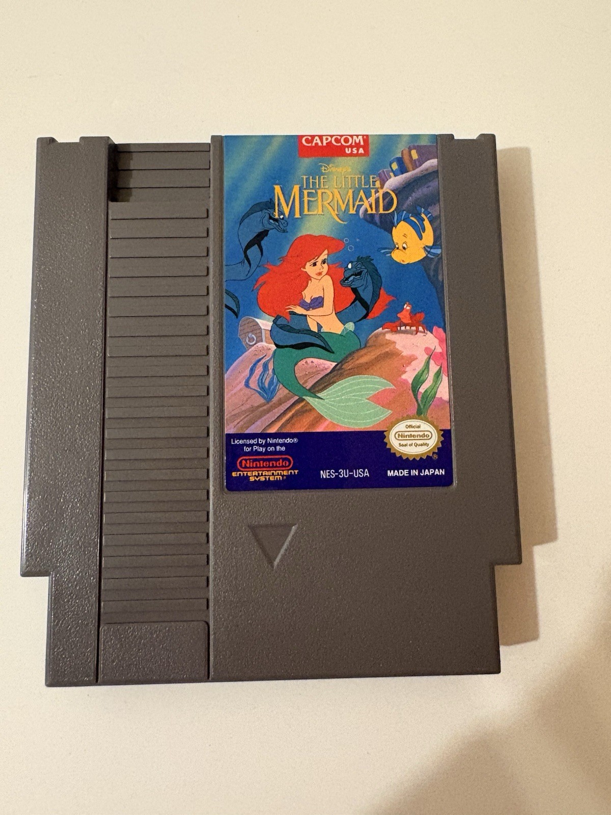 Capcom Disney The Little Mermaid Nintendo NES Game Cartridge NTSC-U/C