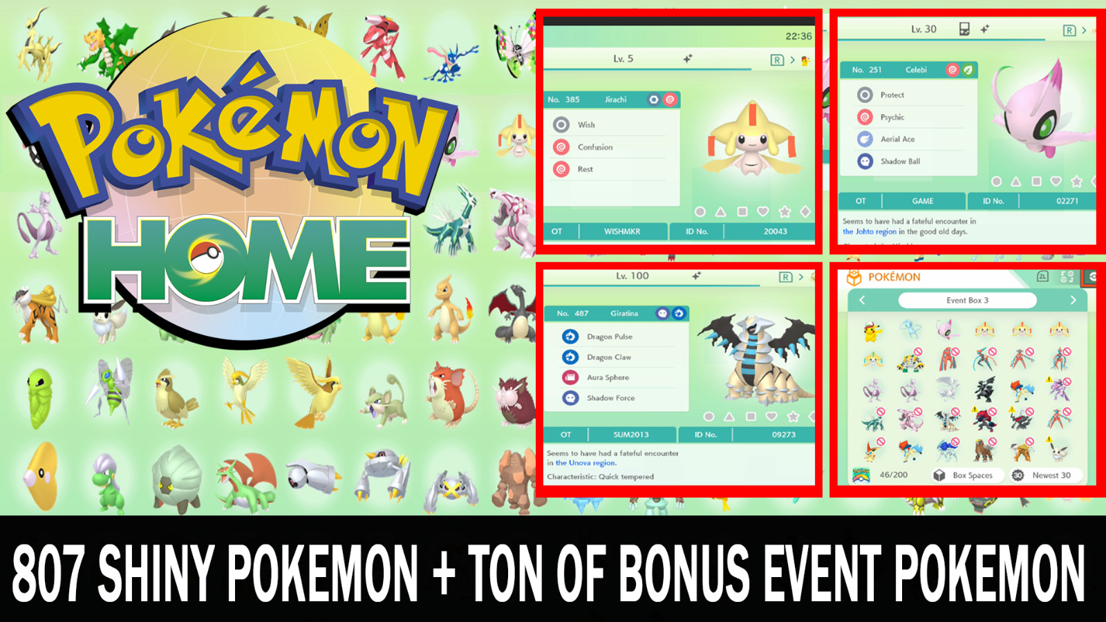 Pokemon Home Sword and Shield All 807 Living Pokedex! – 943 Pokemon Total!!
