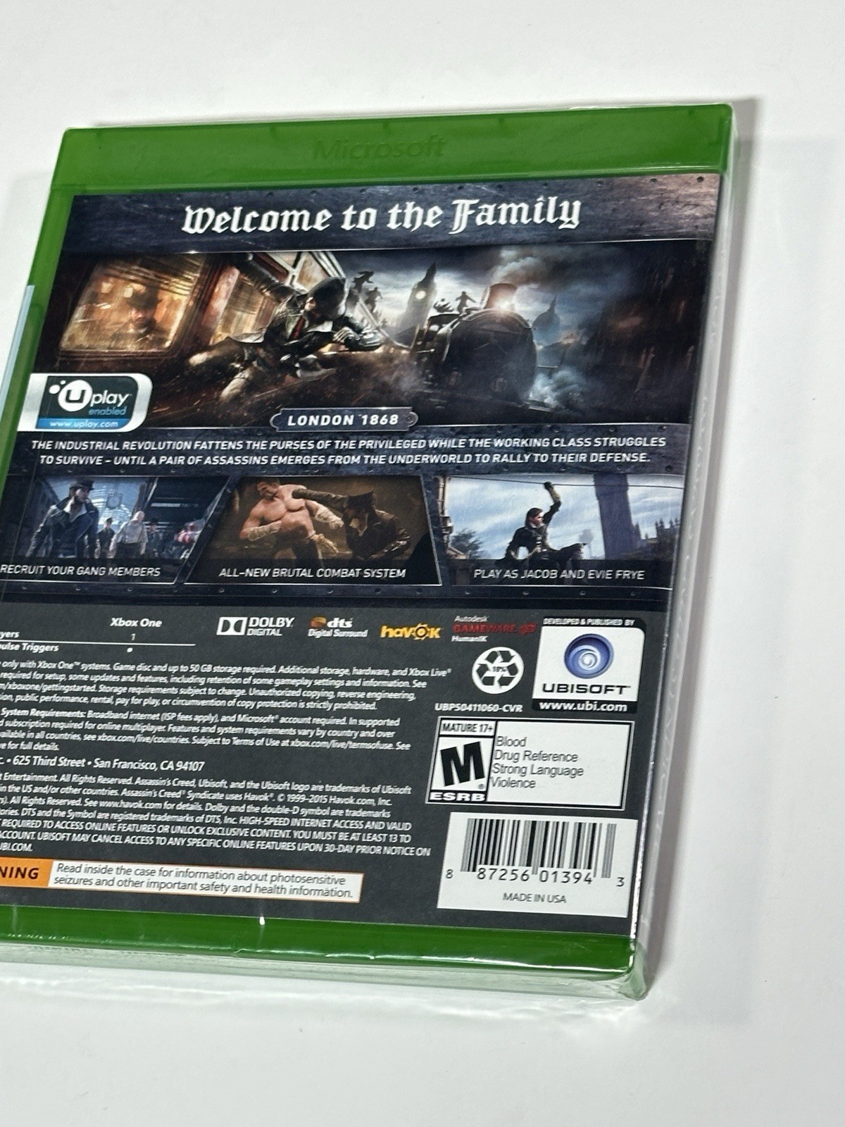 Assassins Creed Syndicate Xbox One Limited Edition – Brand New Factory Sealed