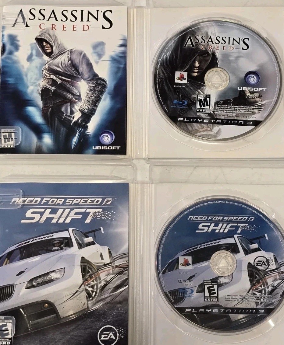 PS3 Games Complete CIB Tested – Naruto, Assassin’s Creed, Sleeping
