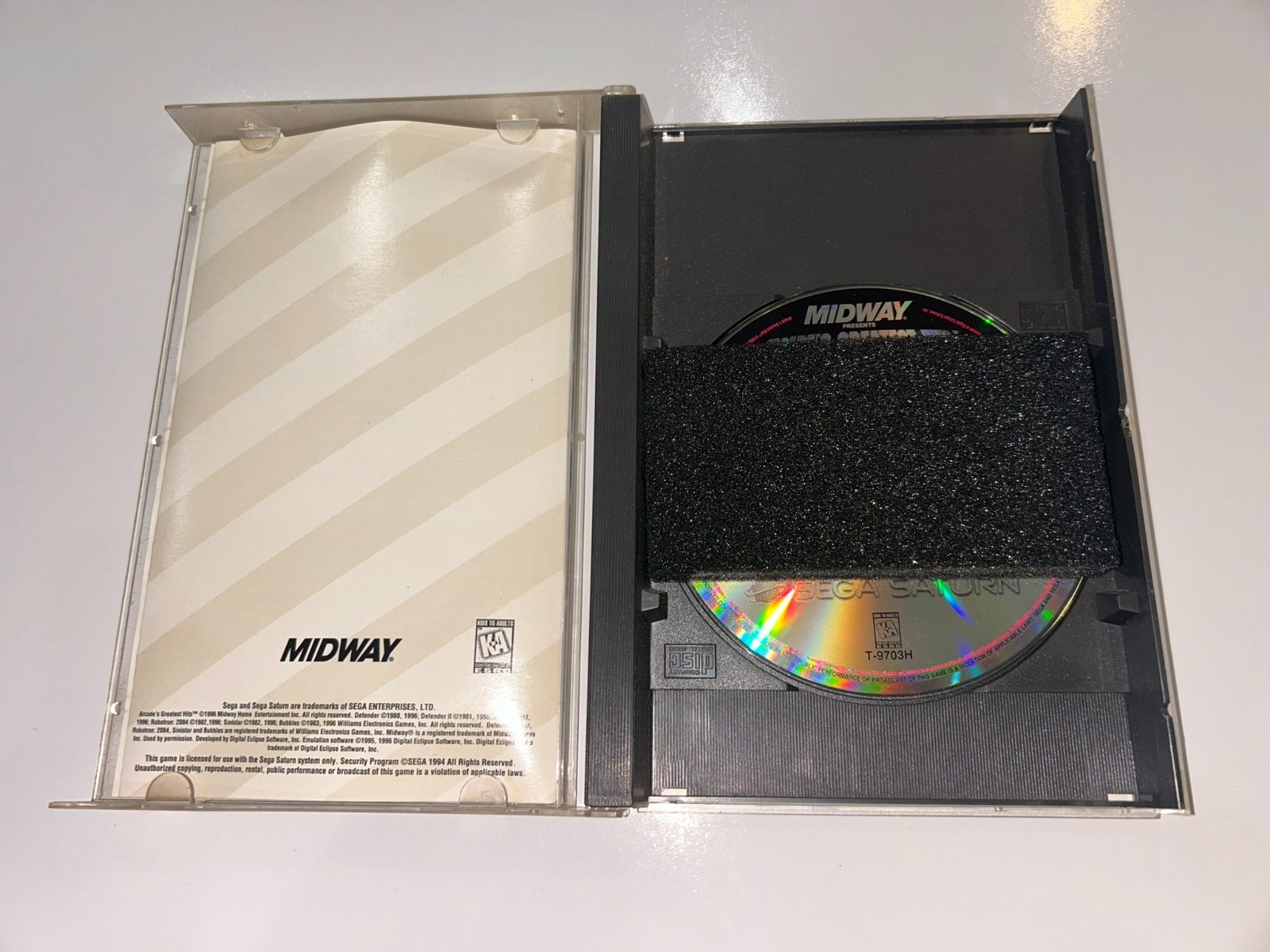 Midway Presents: Arcade’s Greatest Hits (Sega Saturn) CIB Complete w/Reg MINTY!