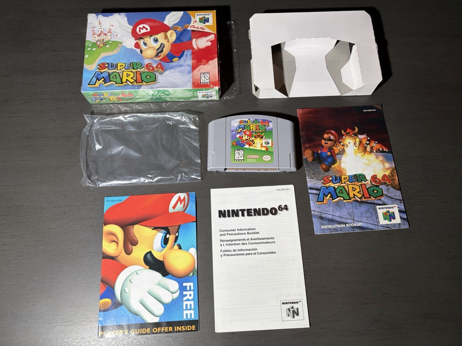 Near Mint – Super Mario 64 N64 Complete In Box Nintendo 64