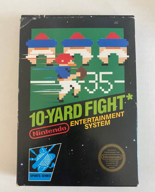 NES Nintendo 10-Yard Fight 5 screw Unpunched Hang Tab Circle Seal