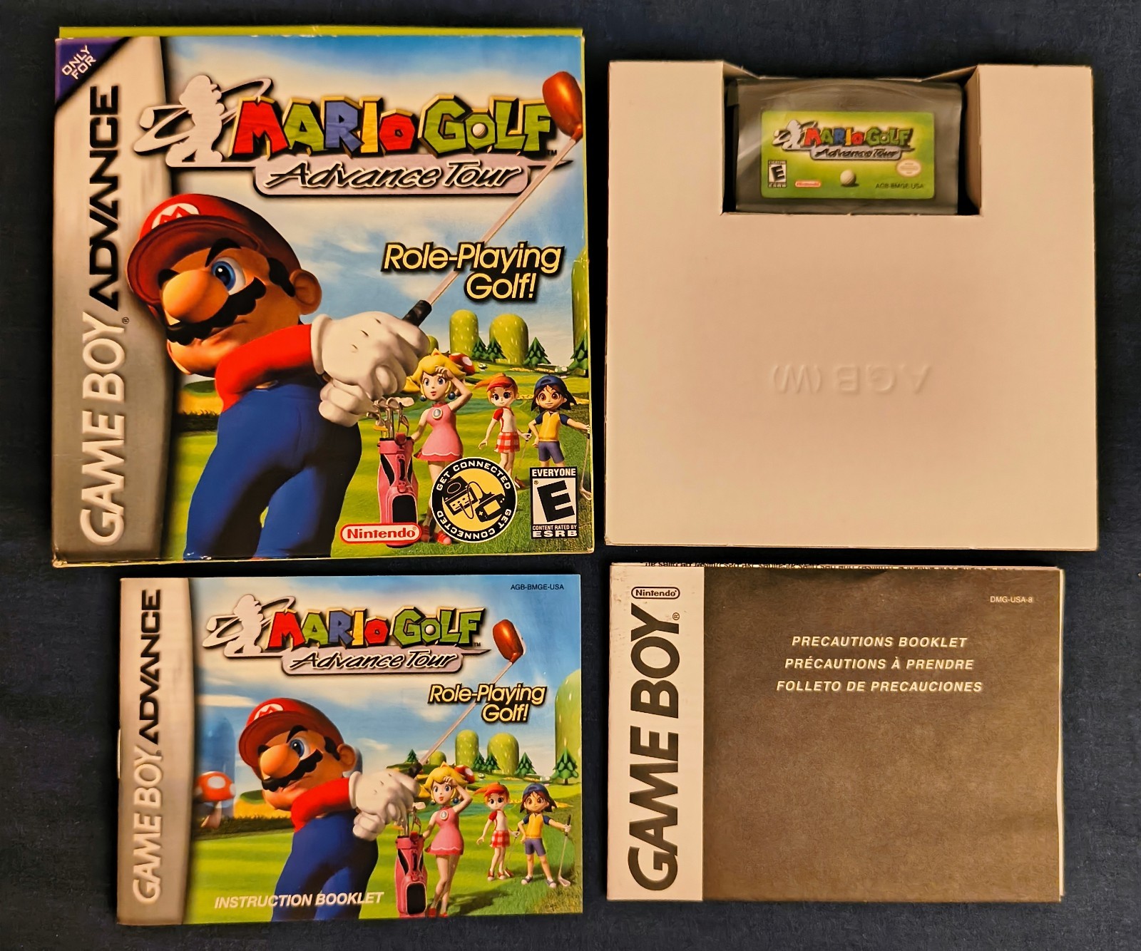 Mario Golf: Advance Tour -Nintendo Game Boy Advance, 2004- GBA