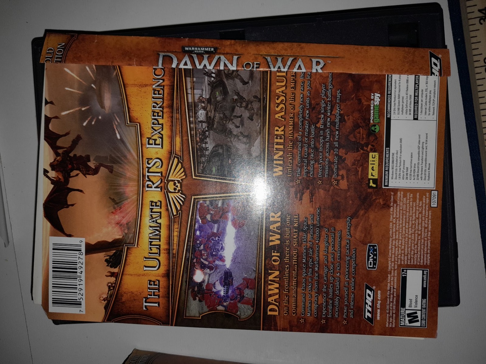 Dawn of War Gold Edition PC Game Rated M CD-Rom THQ Games 2004