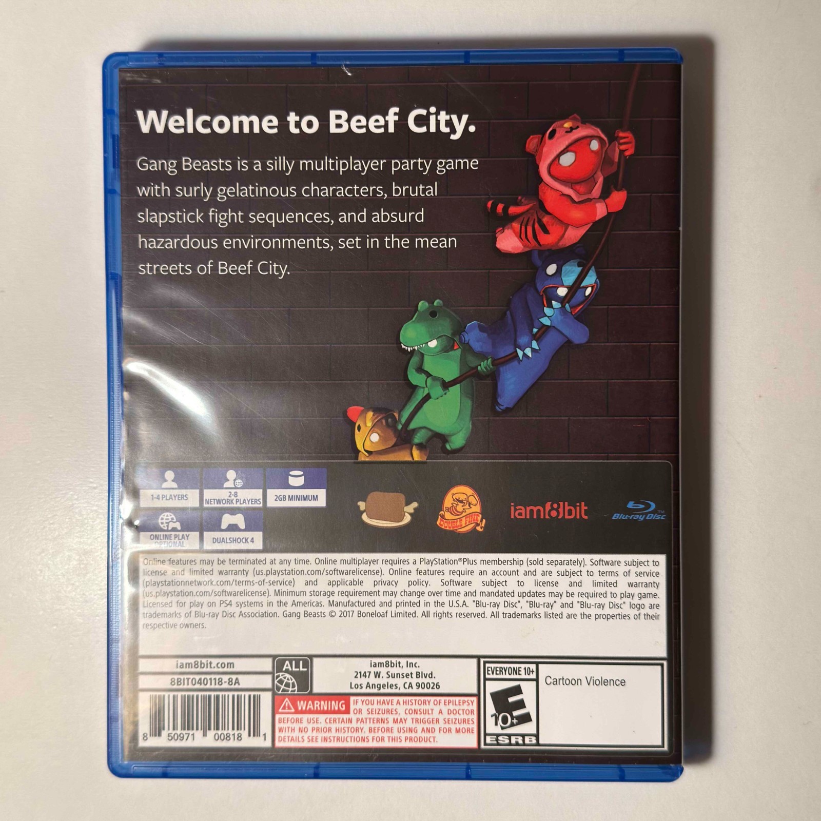Gang Beasts – iam8bit Edition | PS4 | Lot #8 | PRISTINE