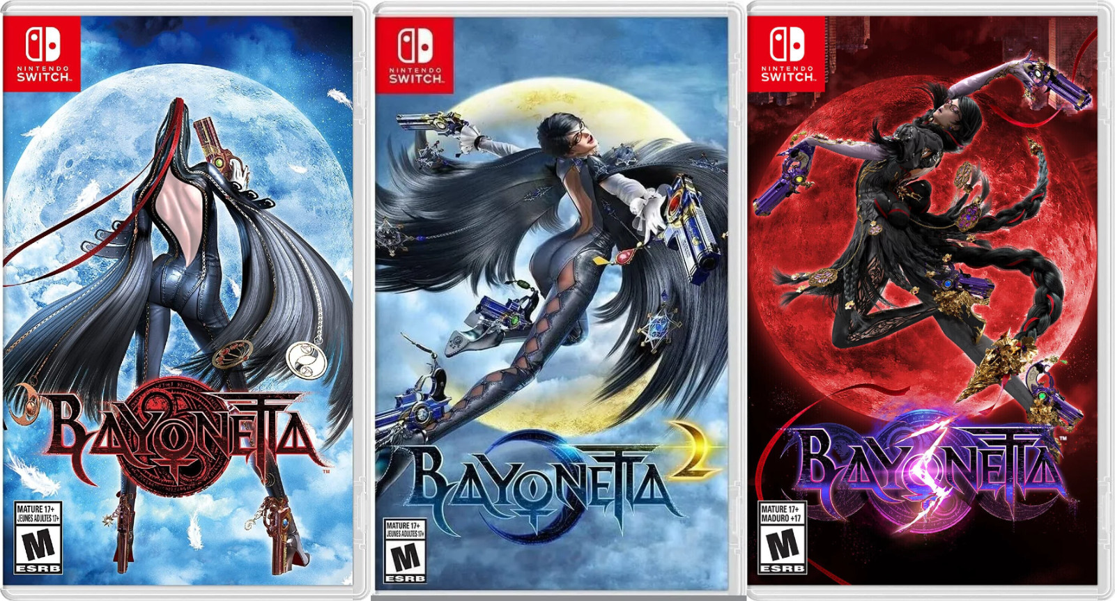 Bayonetta 1 + 2 + 3 Trilogy – Nintendo Switch New Sealed Bundle