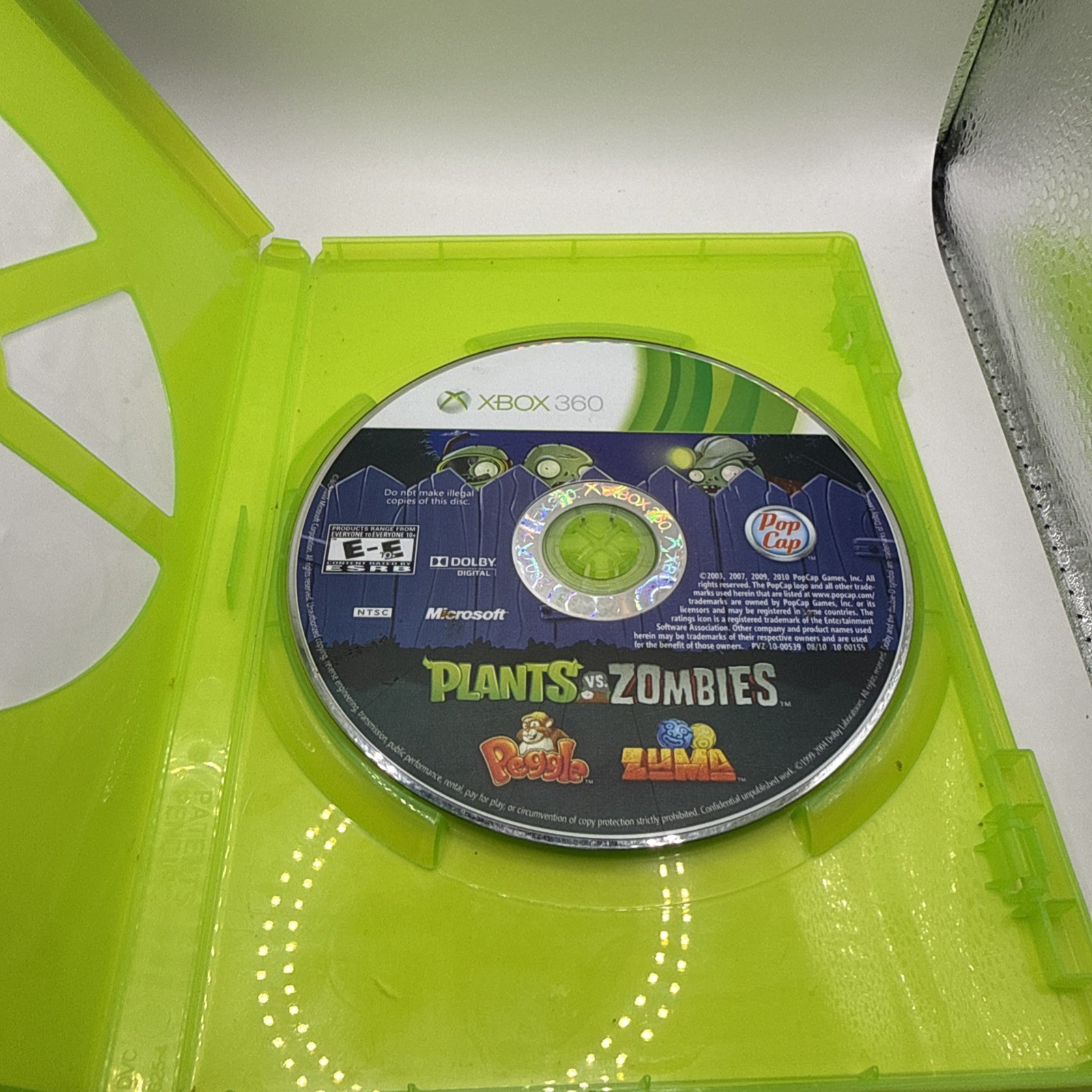 Plants vs. Zombies (Microsoft Xbox 360, 2010) NO Manual TESTED WORKS