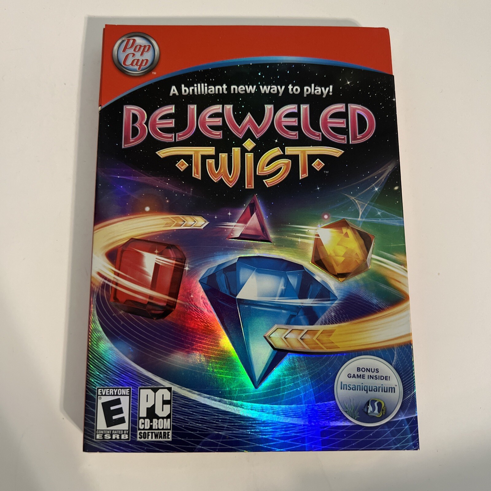 Bejeweled Twist & Insaniquarium 2008 PopCap Games PC CD-ROM Windows Puzzle Game