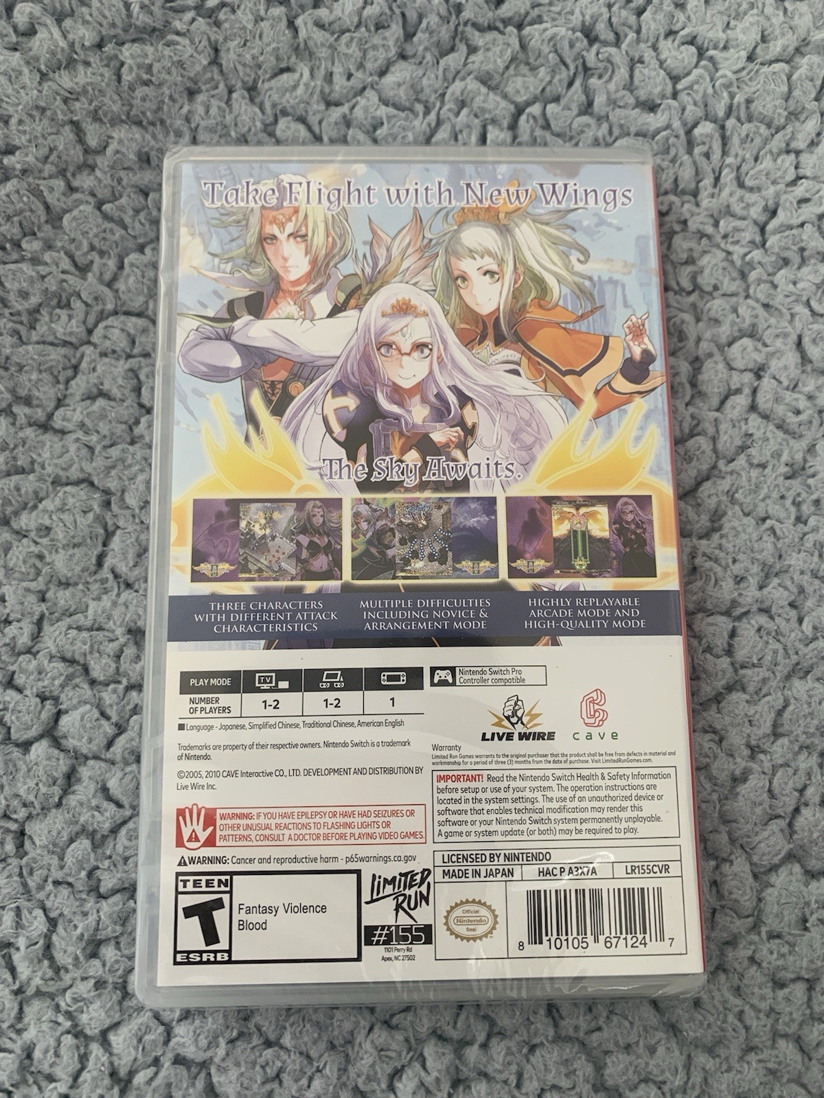 Espgaluda II. Nintendo Switch SHMUP Limited Run Games LRG #155. Brand New.