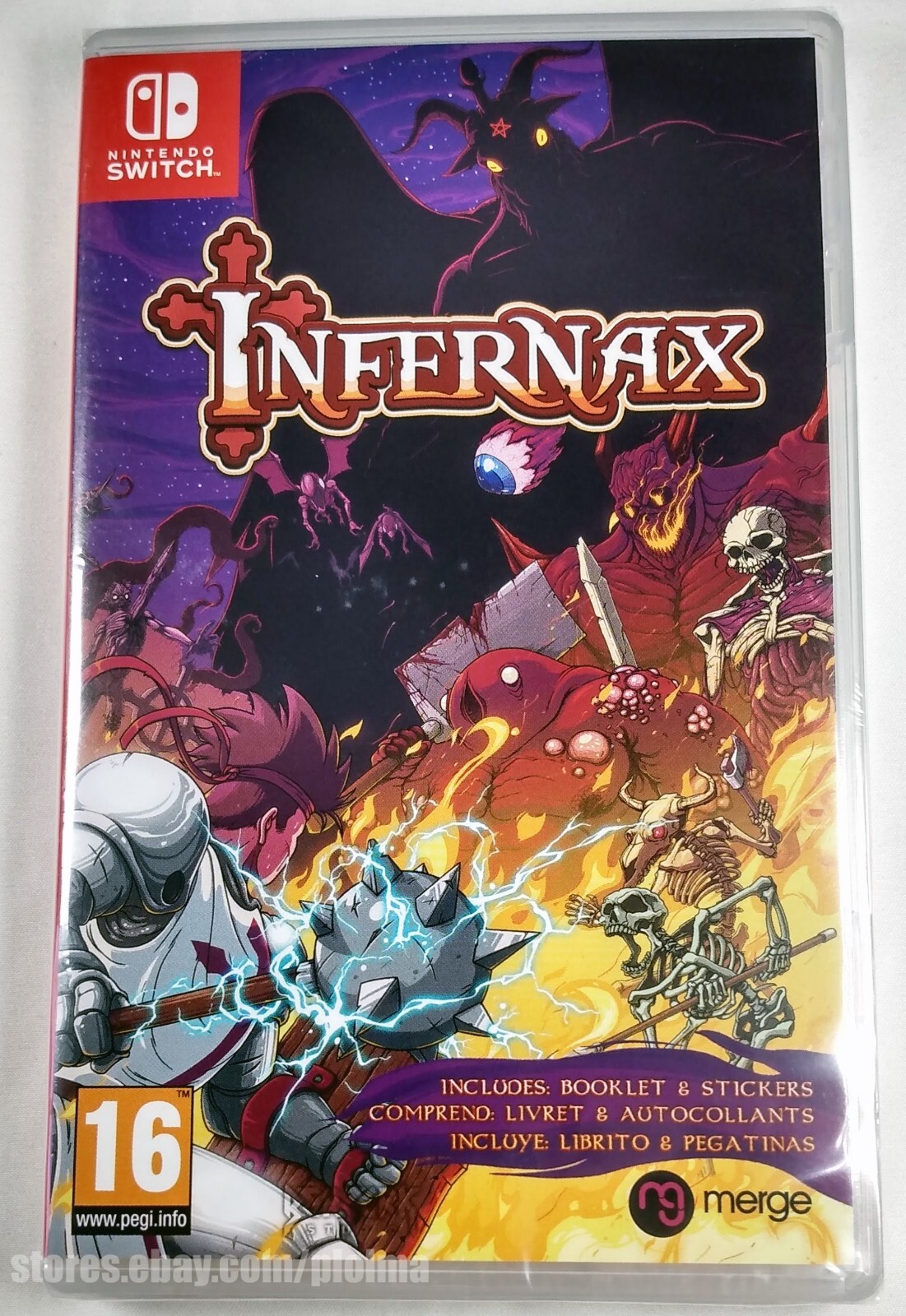 INFERNAX New NINTENDO SWITCH Game inc. Booklet + Stickers EU Release US Seller