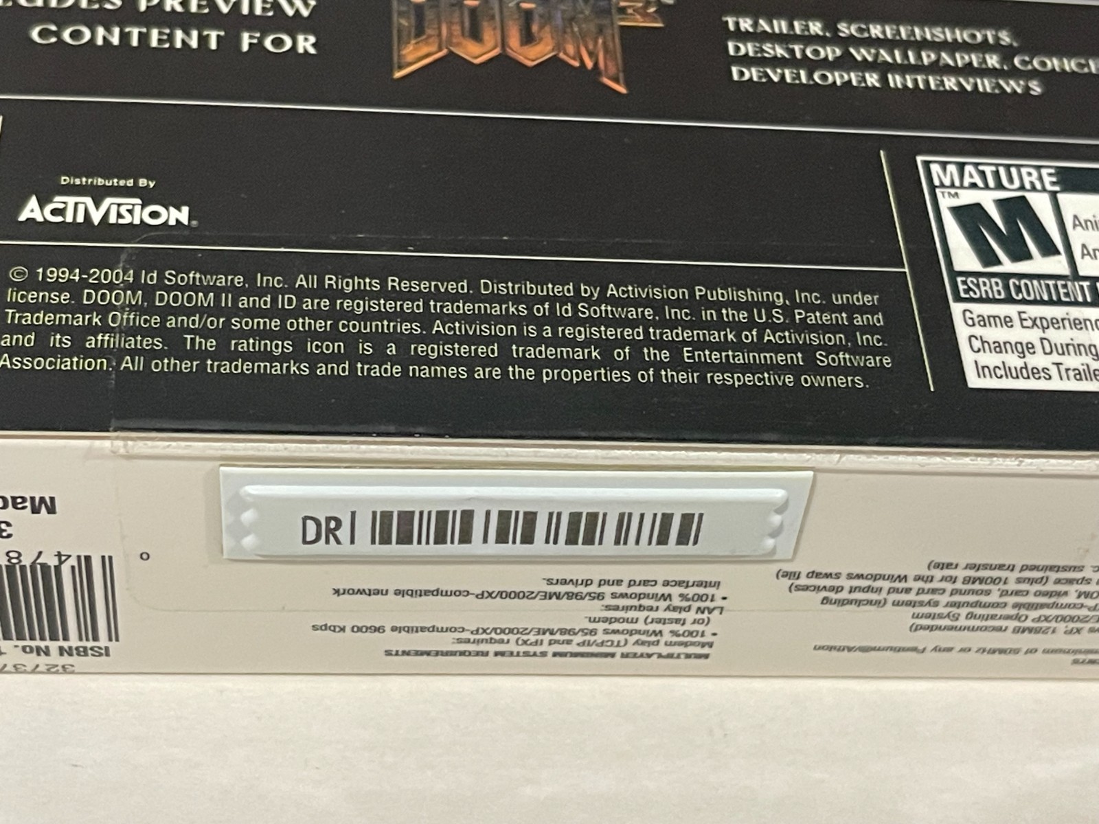 Doom: Collector’s Edition (PC) Ultimate Doom Trilogy Boxed ID NTSC New Sealed