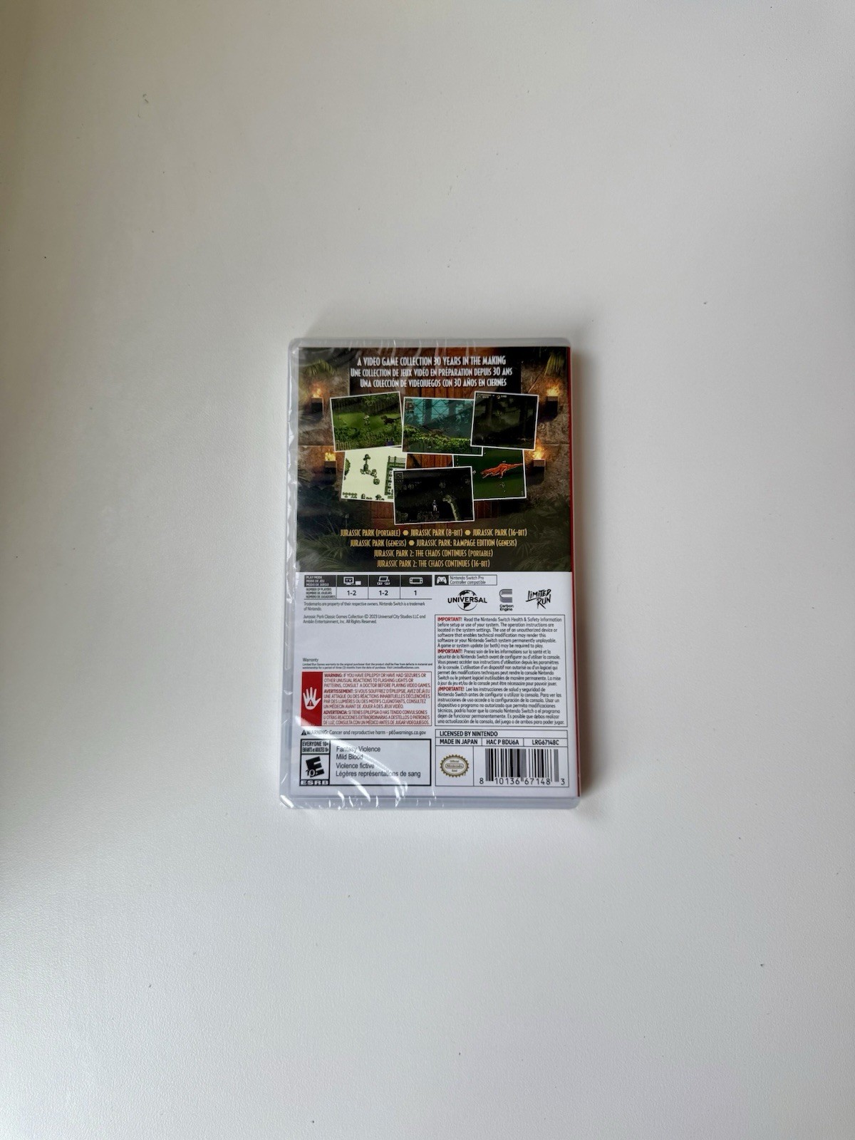 Nintendo Switch – Jurassic Park Classic Games Collection (Sealed) ESRB LRG