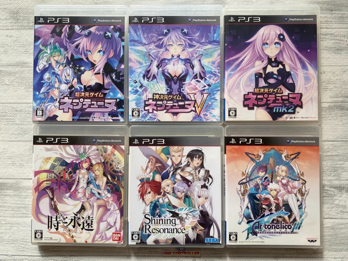 SONY PS3 Hyperdimension Neptunia & Toki to Towa Shining Resonance Ar Tonelico 3