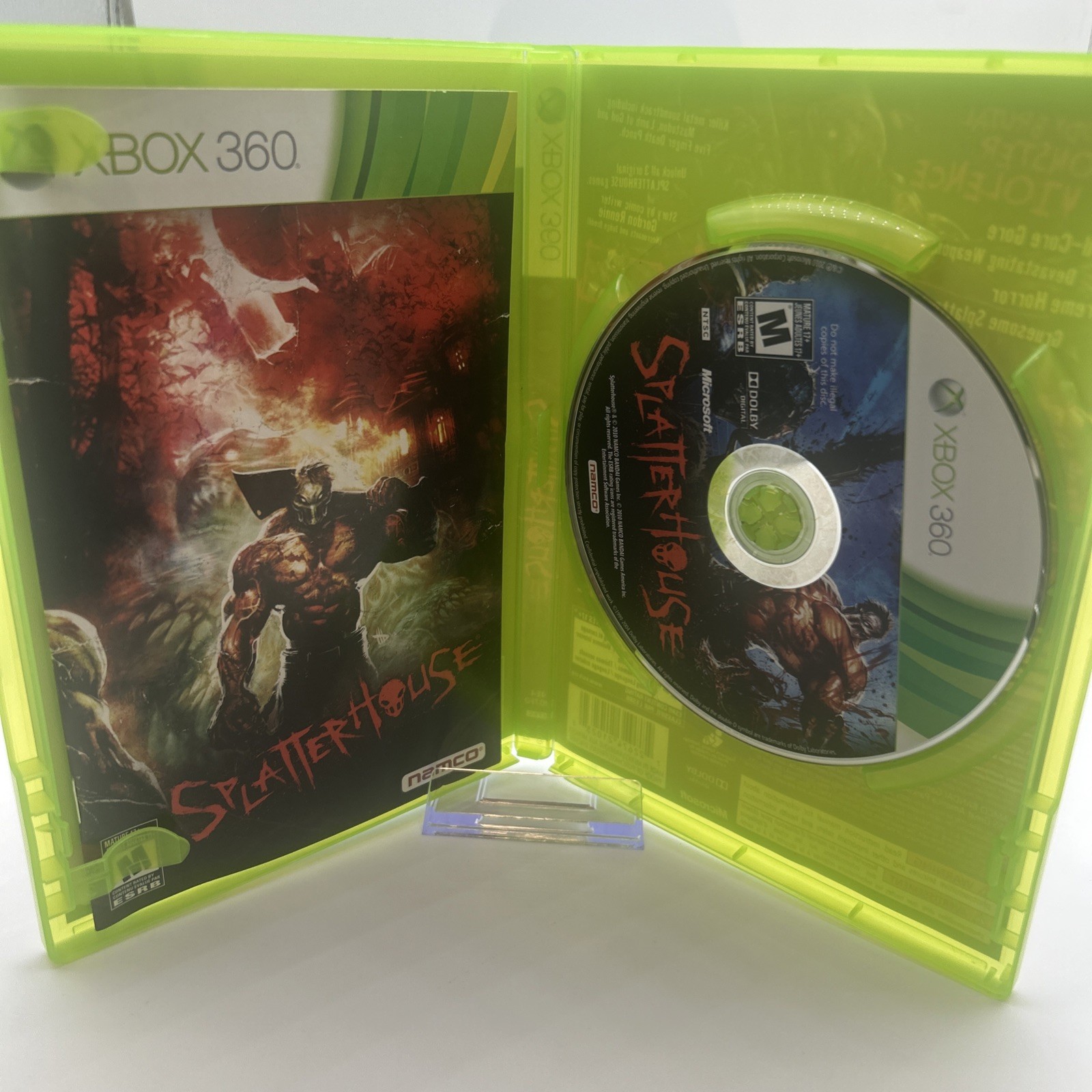 Splatterhouse (Microsoft Xbox 360, 2010) CIB Complete Clean Disc
