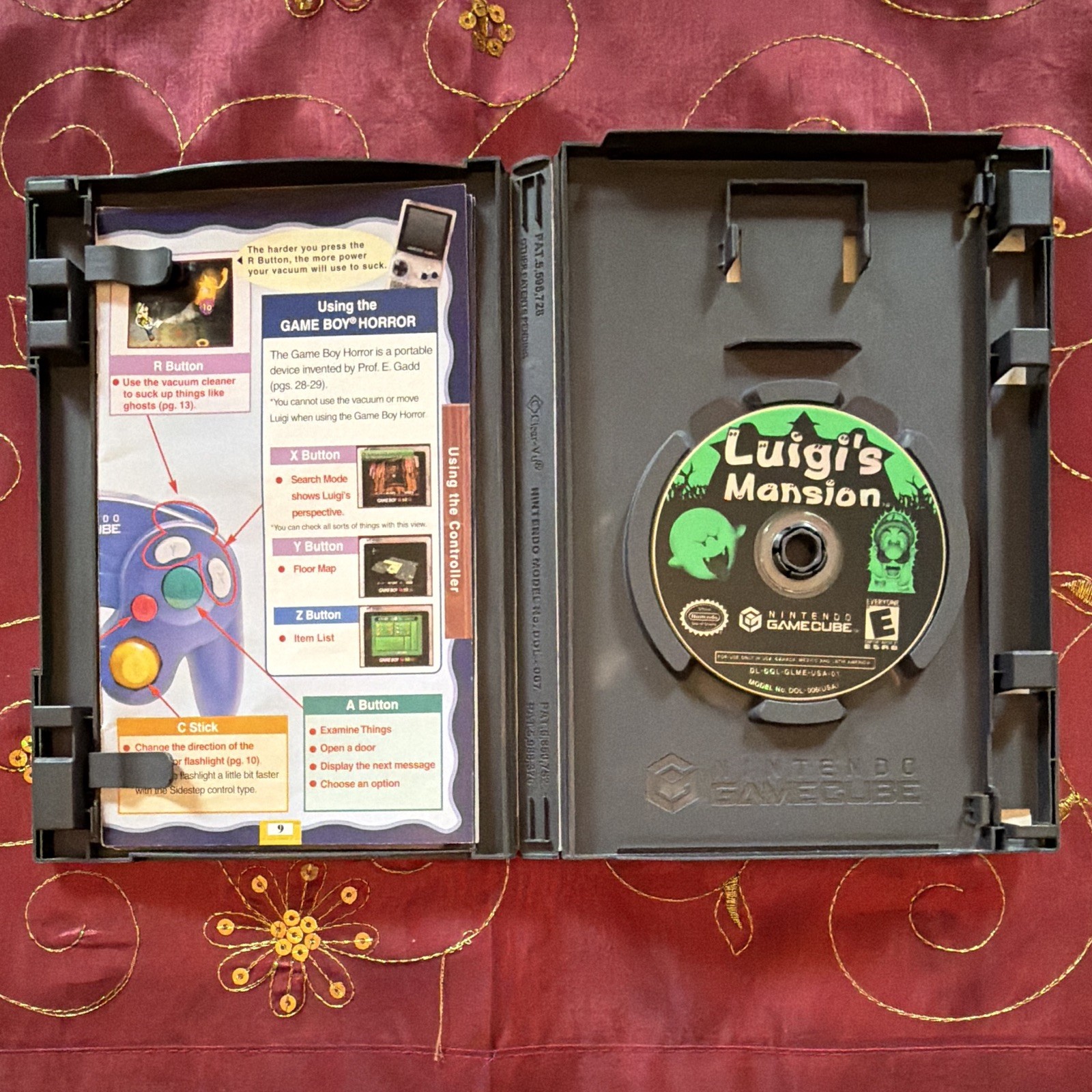 Luigi’s Mansion (Nintendo GameCube, 2001) CIB w/ Manual, NTSC-U/C, Tested, Works
