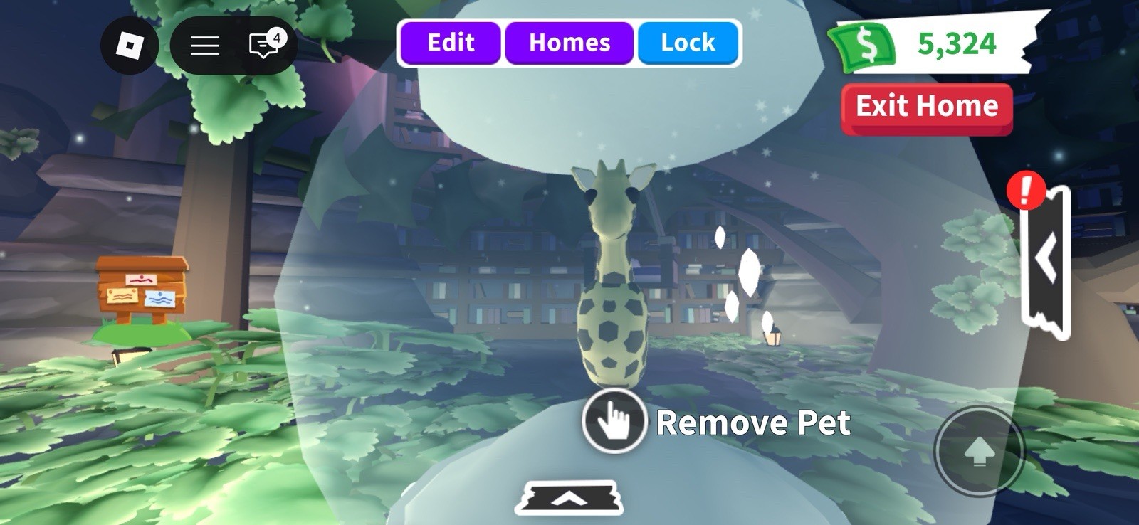 Roblox Adopt Me In-Game UI Screenshot, FR Giraffe (Cheap) Region Free 2006