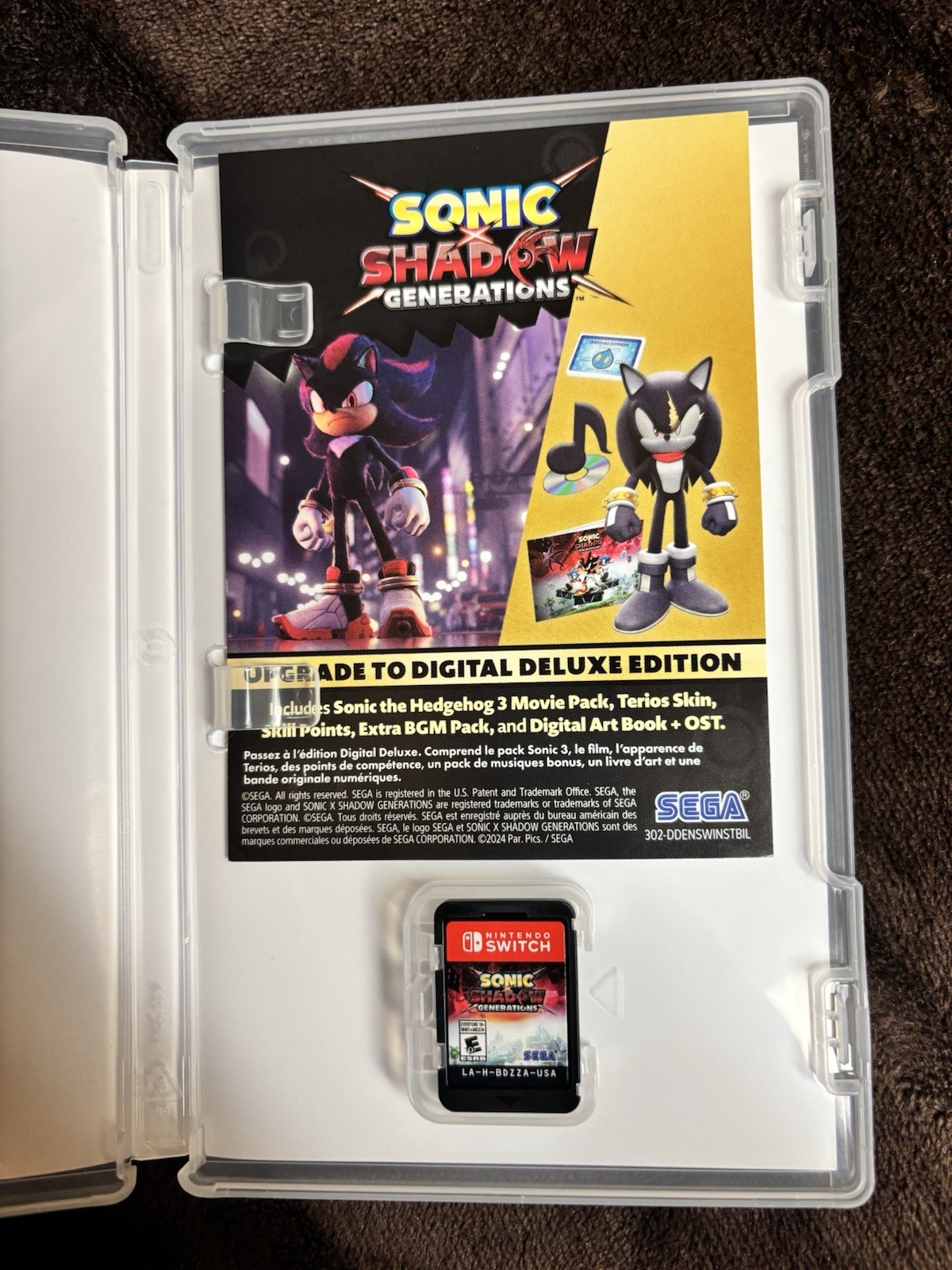 SEGA Sonic X Shadow Generations Nintendo Switch E10+ NTSC-U/C 2024