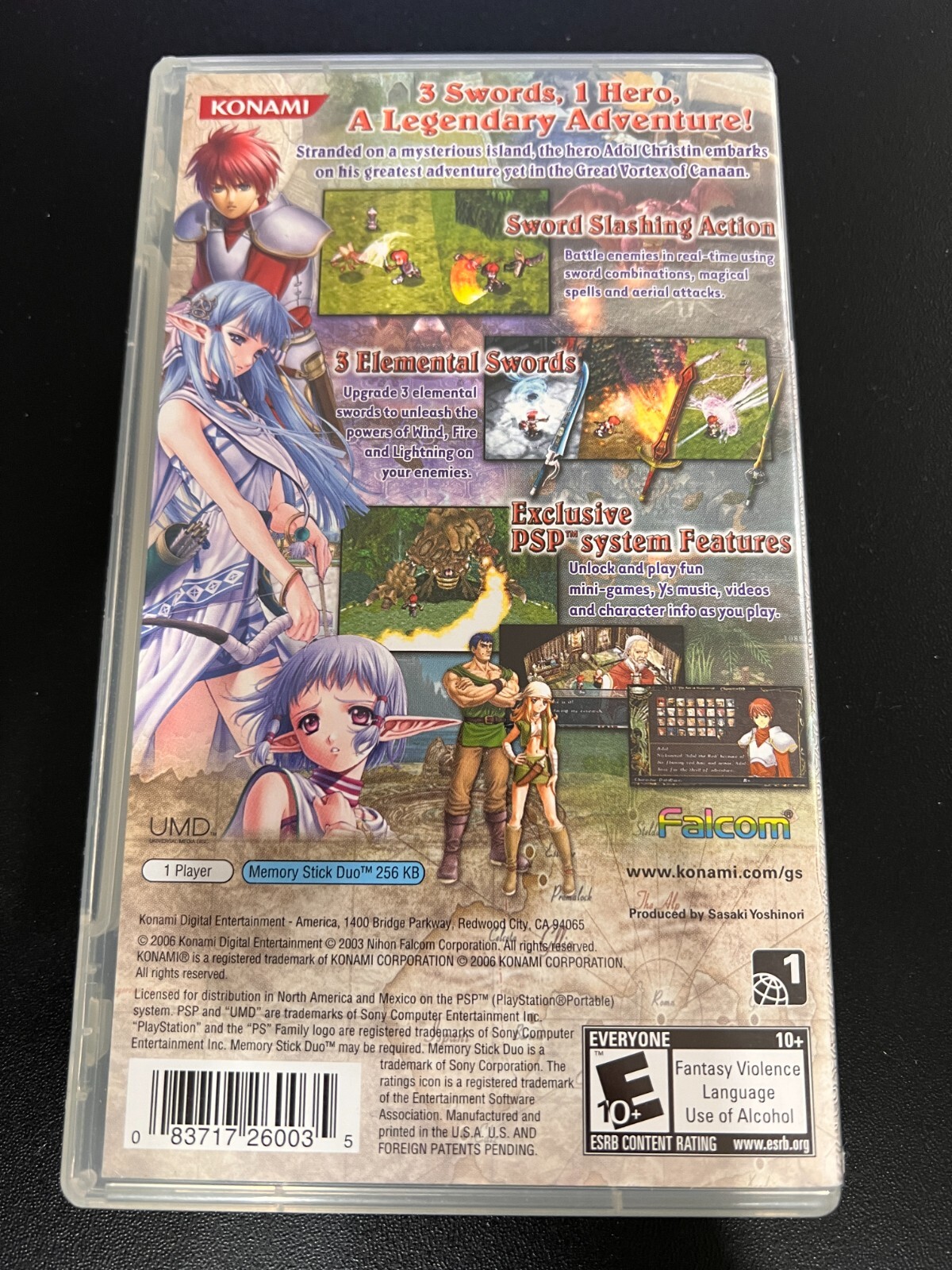 Ys: The Ark of Napishtim (Sony PSP, 2006) Complete CIB Tested