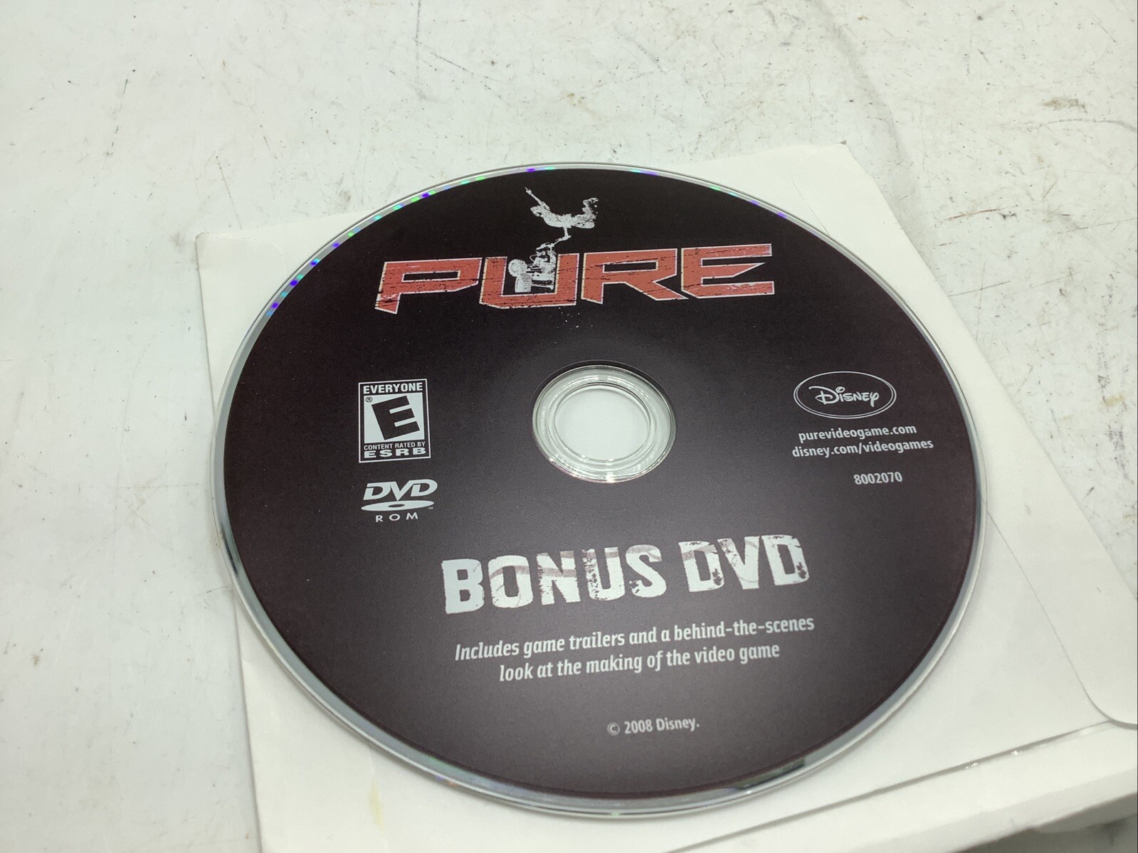 Pure Video Game Bonus DVD. Fully Working. Behind The Scenes Making Of The Game.
