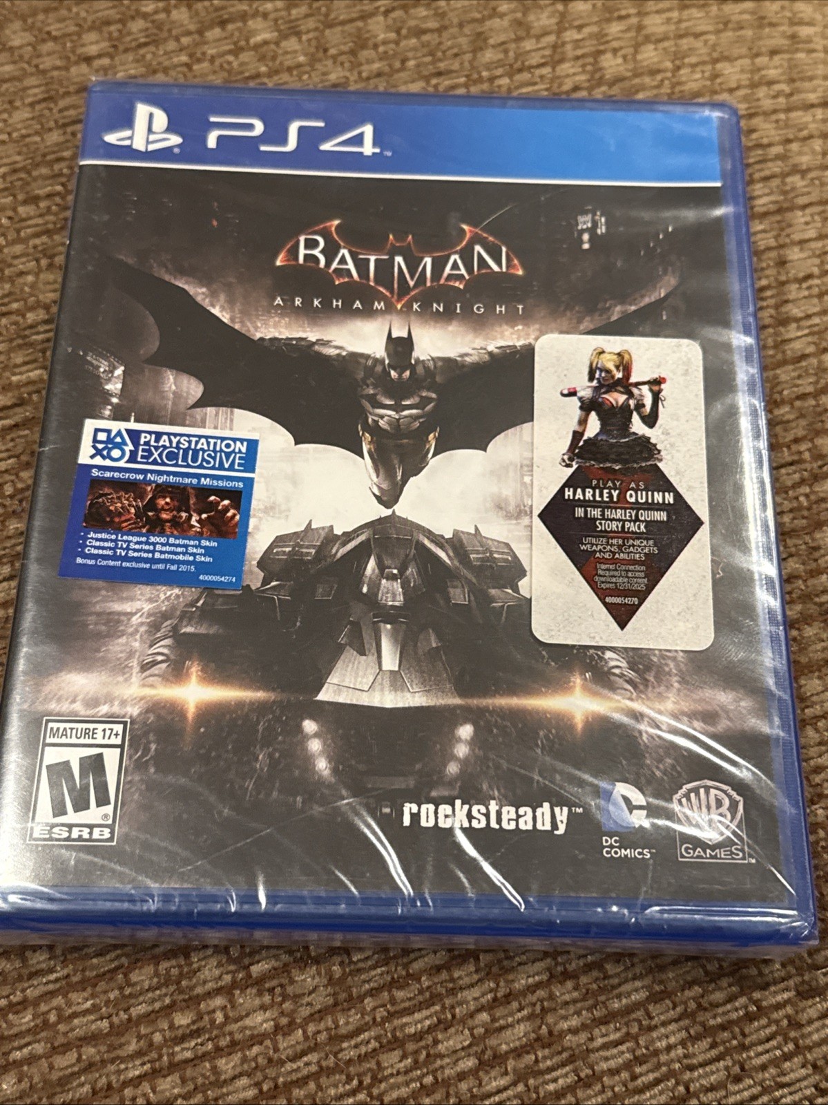 Batman: Arkham Knight PS4 Sony PlayStation 4, 2015 Brand New Sealed See Notes