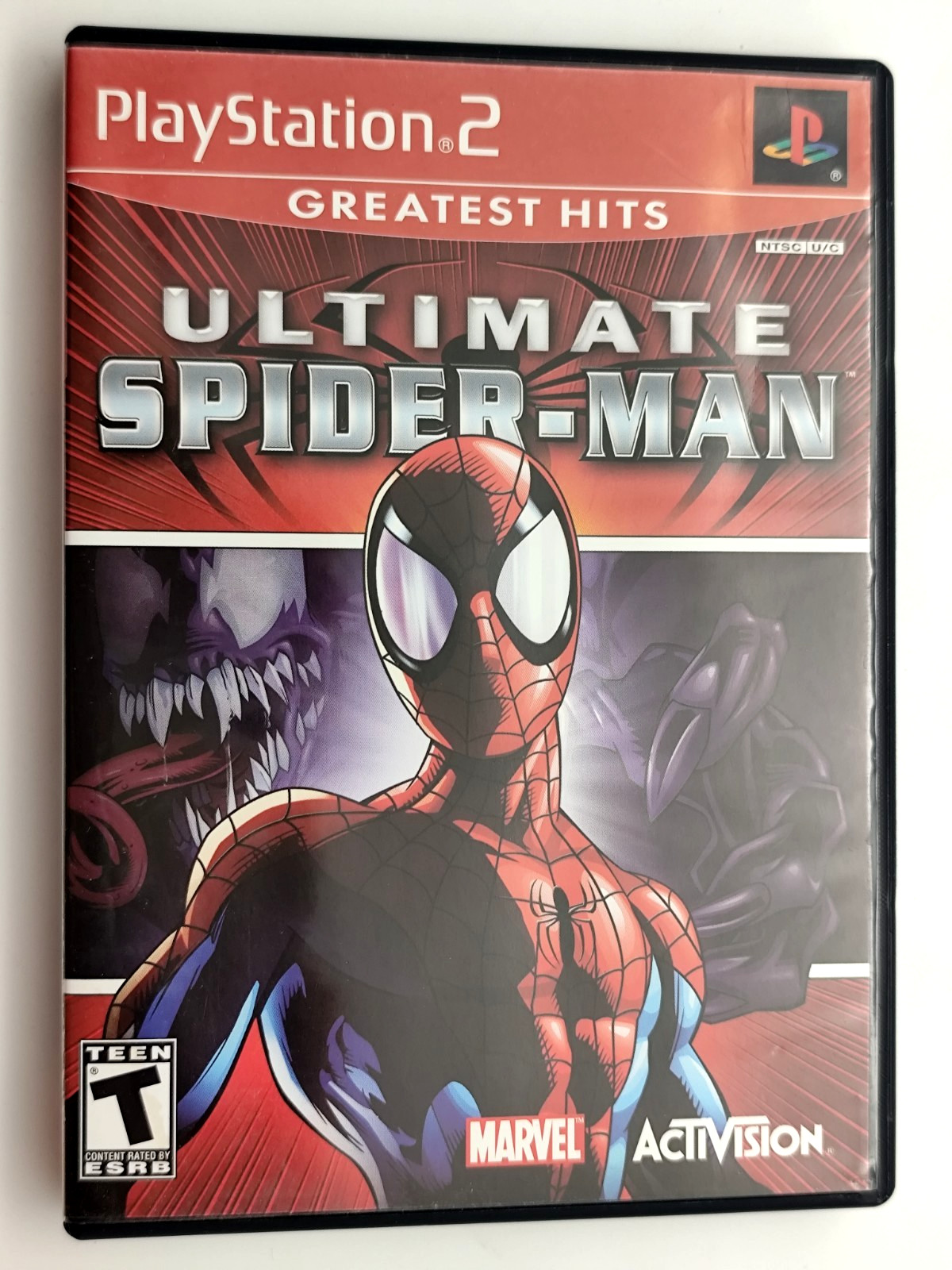 Ultimate Spider-Man (Sony PlayStation 2 PS2, 2005) COMPLETE CIB Tested – Wear