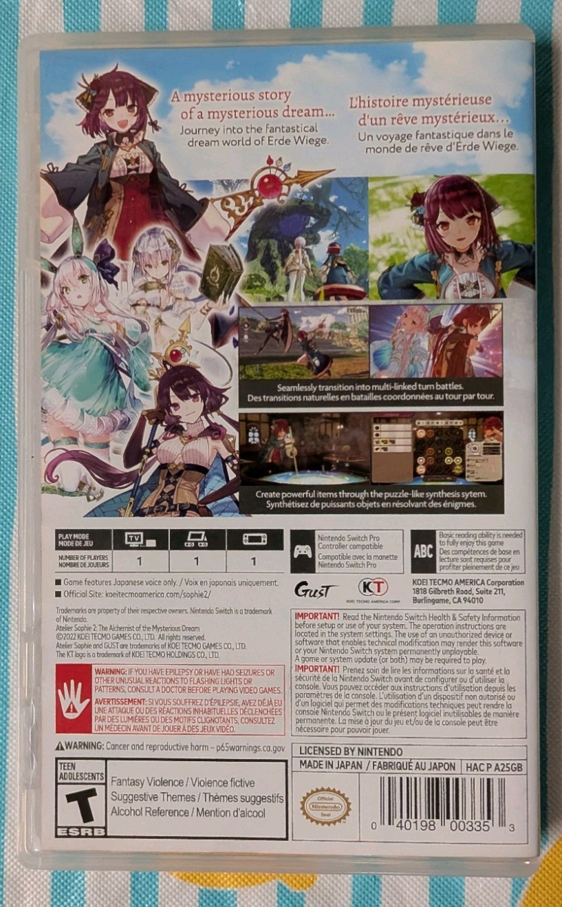 Atelier Sophie 2: The Alchemist of the Mysterious Dream – Nintendo Switch