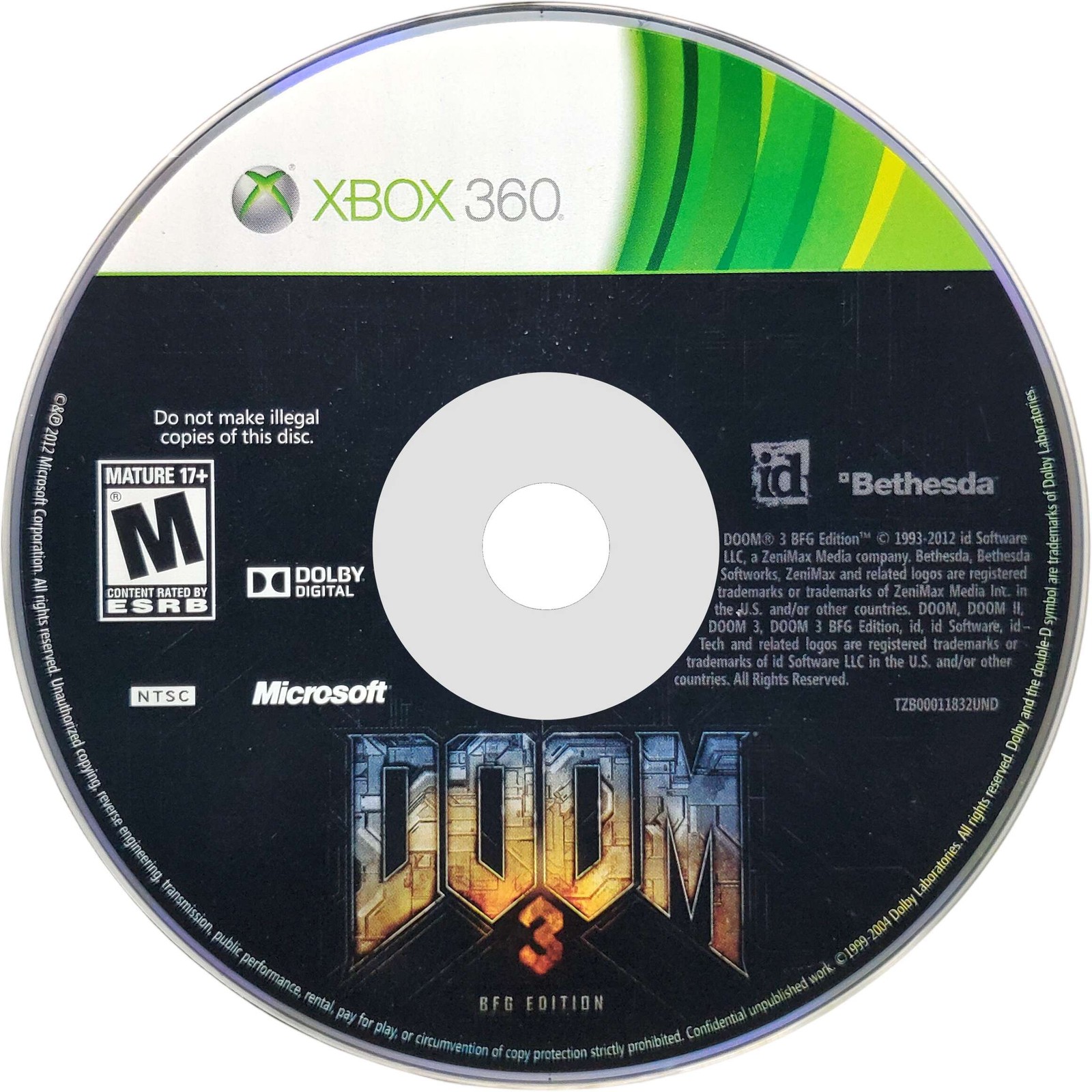 Doom 3 BFG Edition – Microsoft Xbox 360 Tested 1Y Guarantee