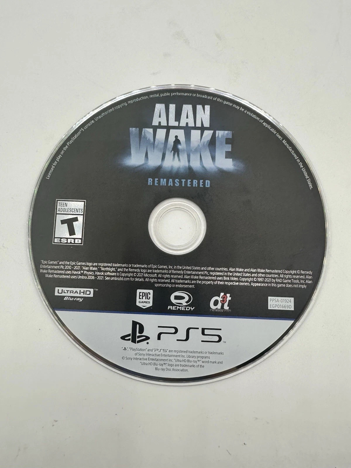 Alan Wake Remastered- (Sony PlayStation 5, 2021)
