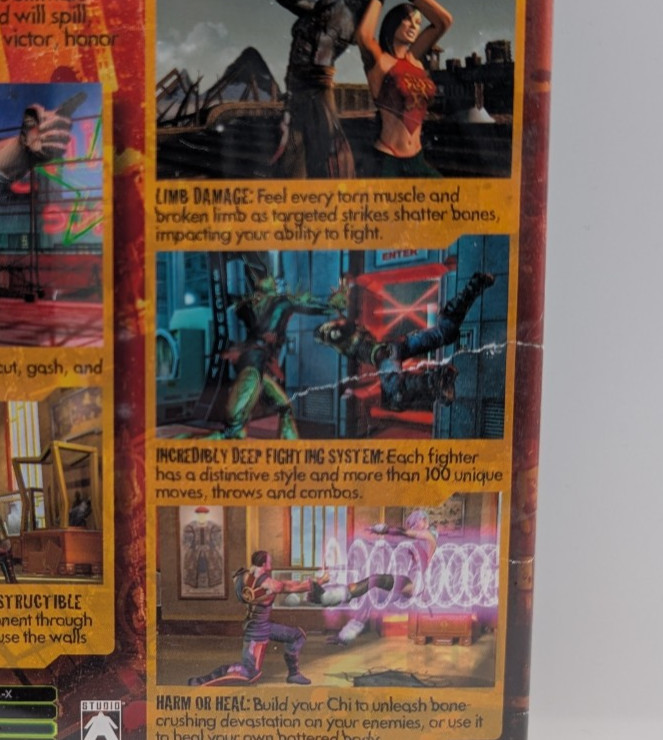 Tao Feng Fist Of The Lotus (Xbox) ACCEPTABLE, W/MANUAL, MAIL IT TOMORROW!