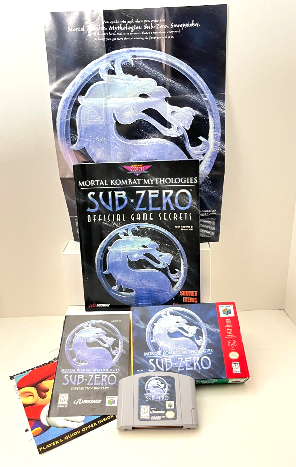 Mortal Kombat Mythologies: Sub-Zero Prima Game Secrets N64 + GAME, POSTER