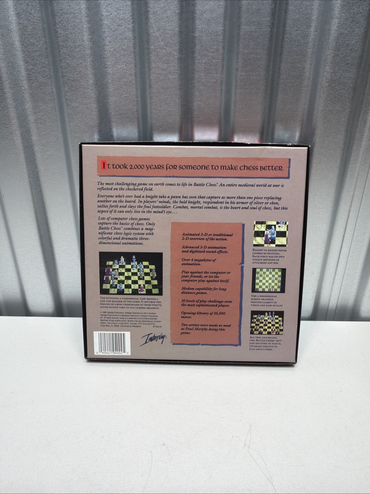 Battle Chess for Apple IIGS – Complete (CIB) Big Box – Rare Vintage Game