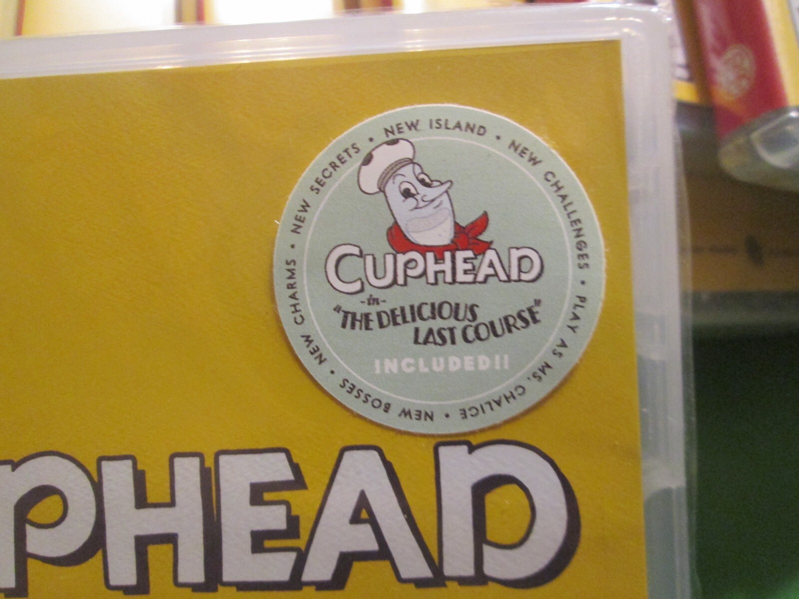CUPHEAD NINTENDO SWITCH LAUNCH EDITION THE DELICIOUS LAST COURSE CARD NEW SEALED