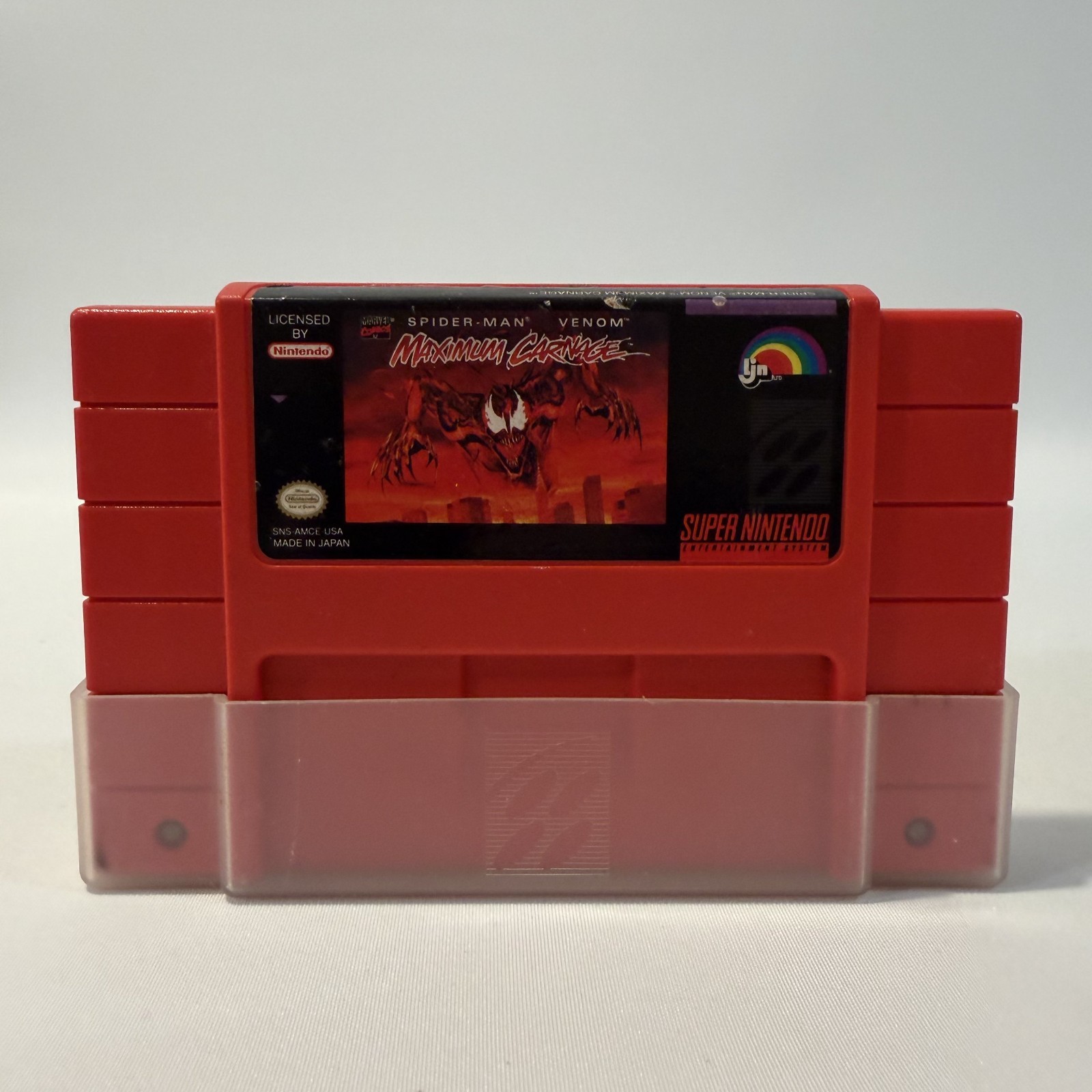 Spider-Man & Venom Maximum Carnage SNES Beat ‘Em Up Action Video Game Cartridge