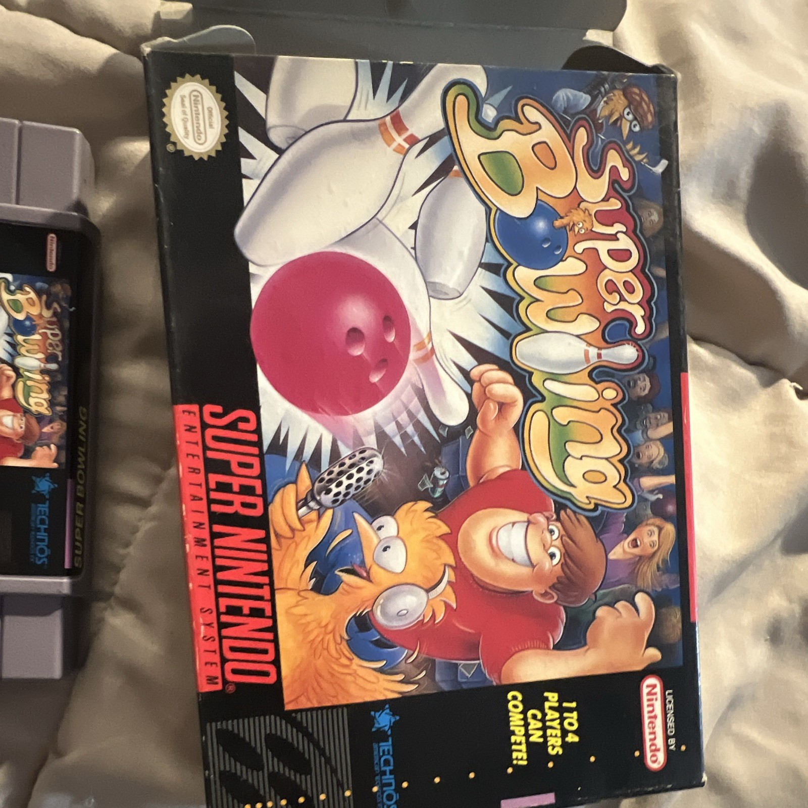 Technos Super Bowling SNES CIB Complete in Box w/ Manual NTSC-U/C