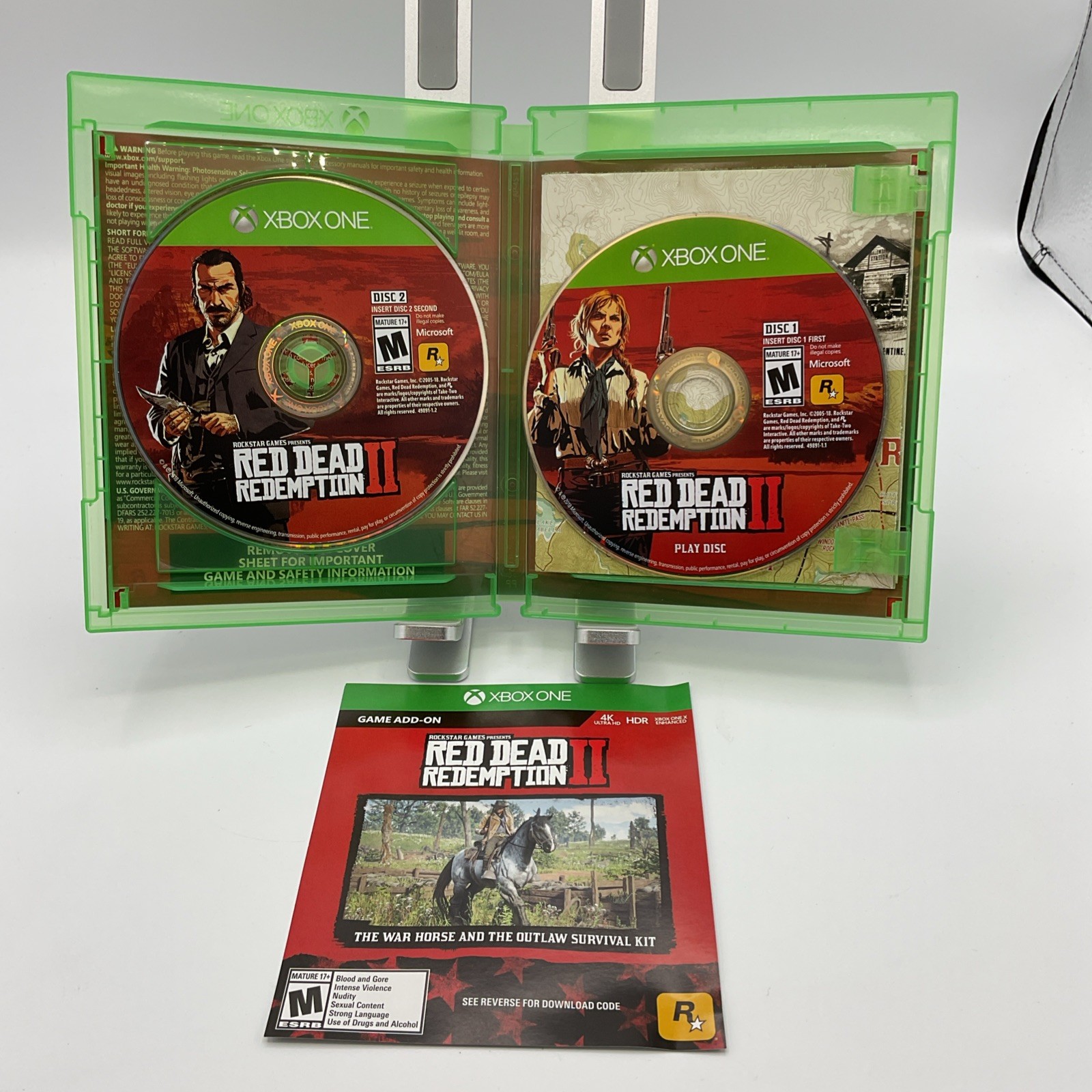 Red Dead Redemption 2 – Microsoft Xbox One CIB. (Code No Good)with Map