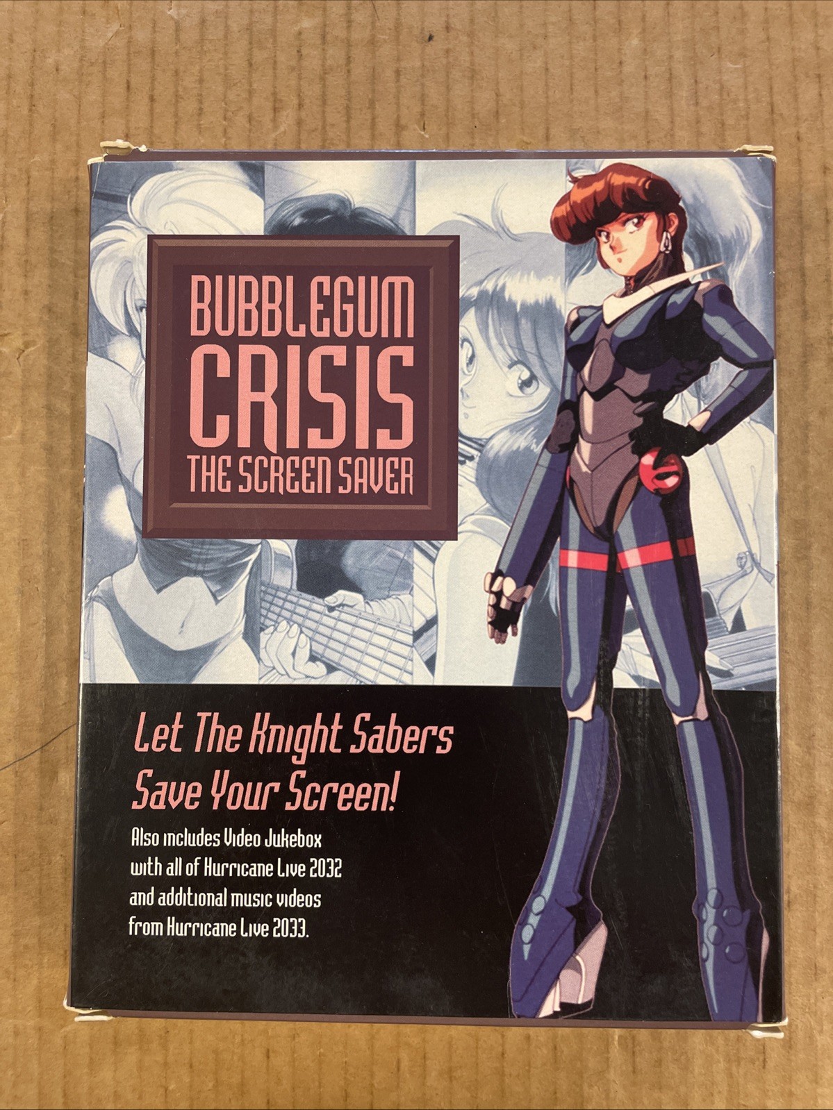 VTG Bubblegum Crisis Screen Saver Sealed PC/Mac CD-ROM 90s Anime Cyberpunk HTF